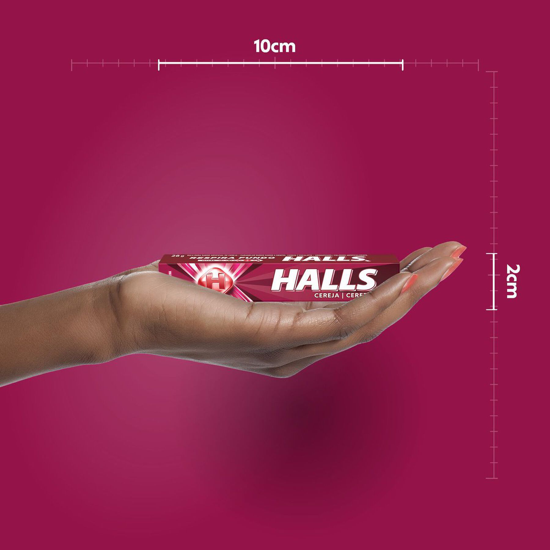 Bala Cereja Halls Pacote 28g