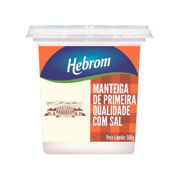 Manteiga Com Sal Hebrom 500g