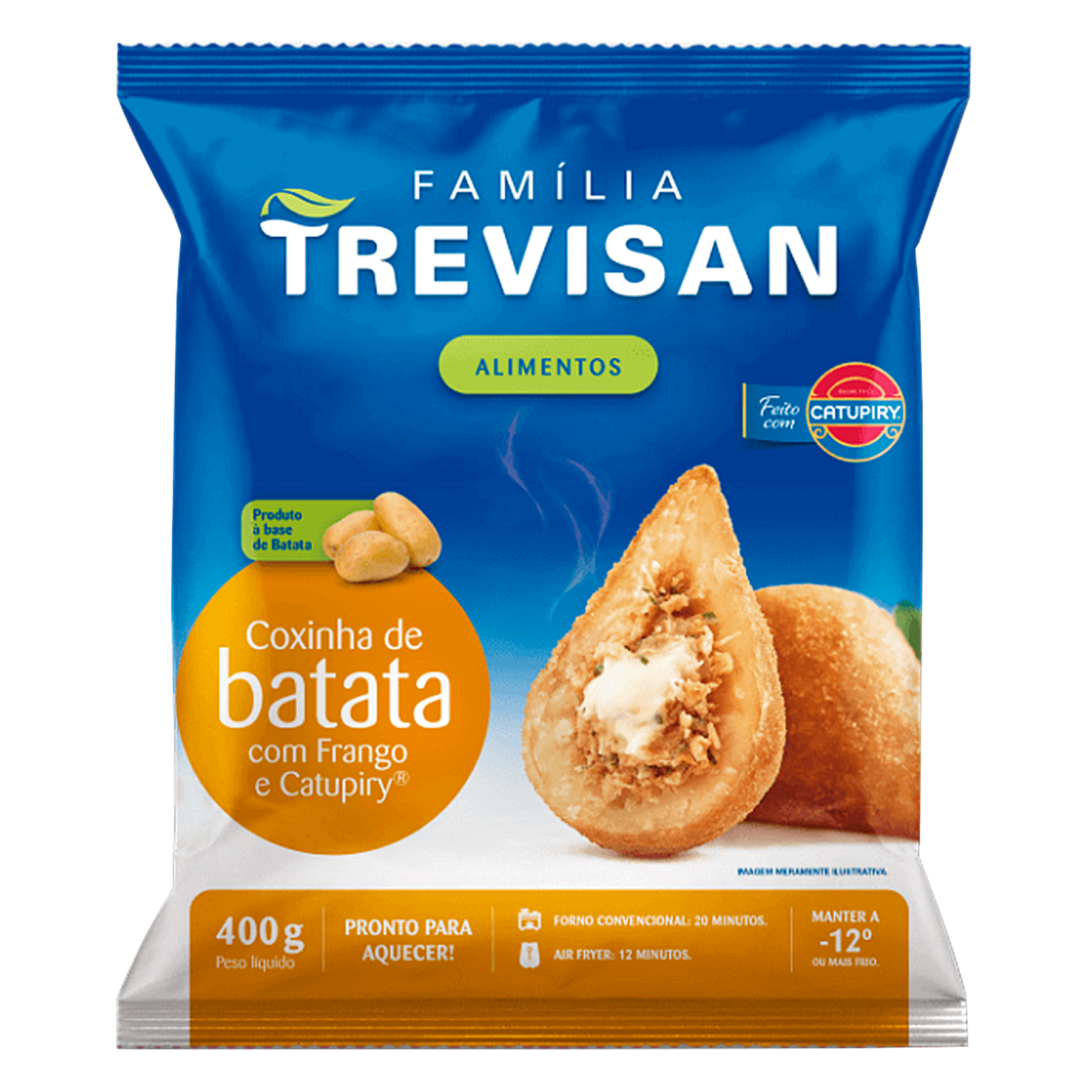 Coxinha de Batata com Frango e Catupiry Trevisan 400g