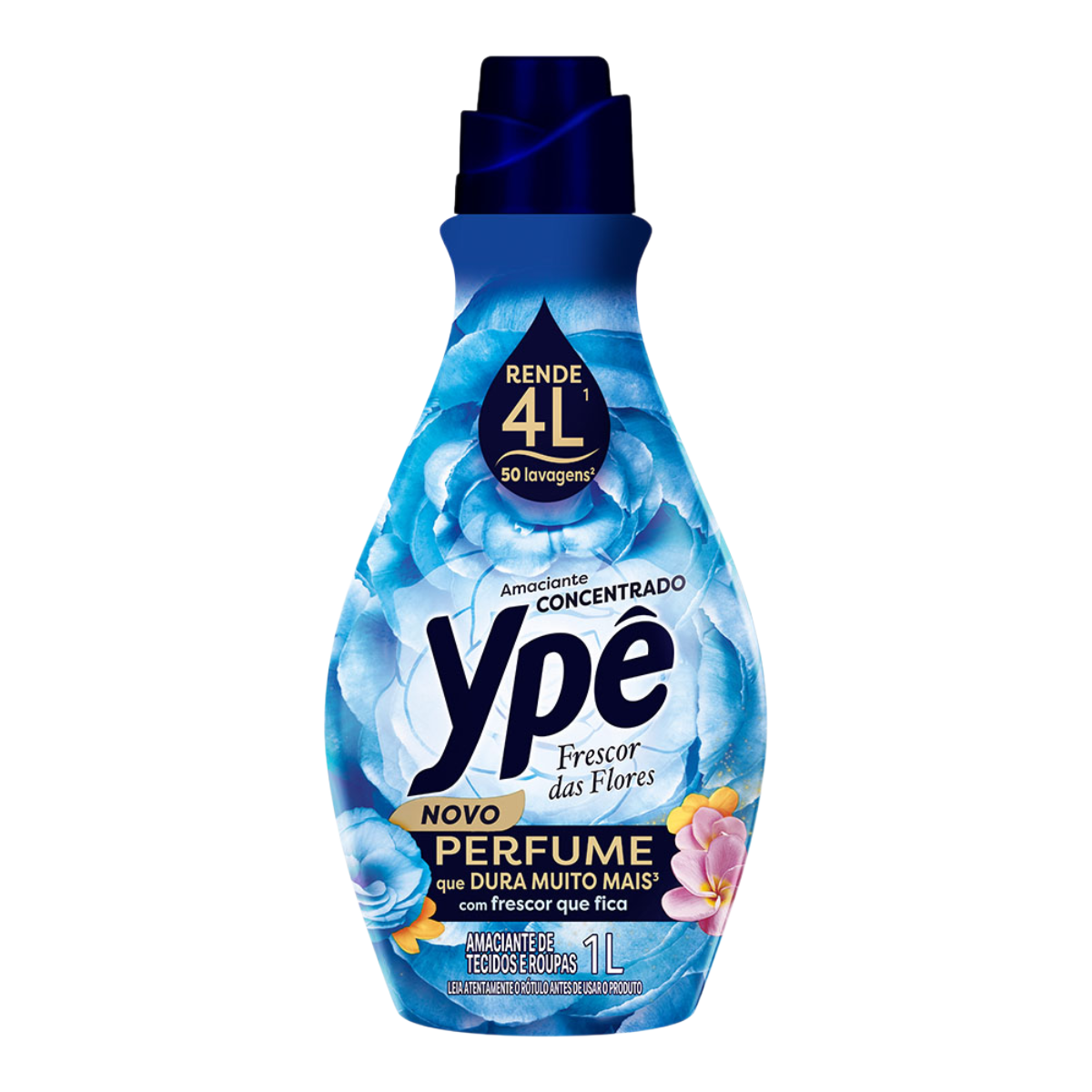 Amaciante de Roupa Concentrado Frescor das Flores Yp&ecirc; Frasco 1l