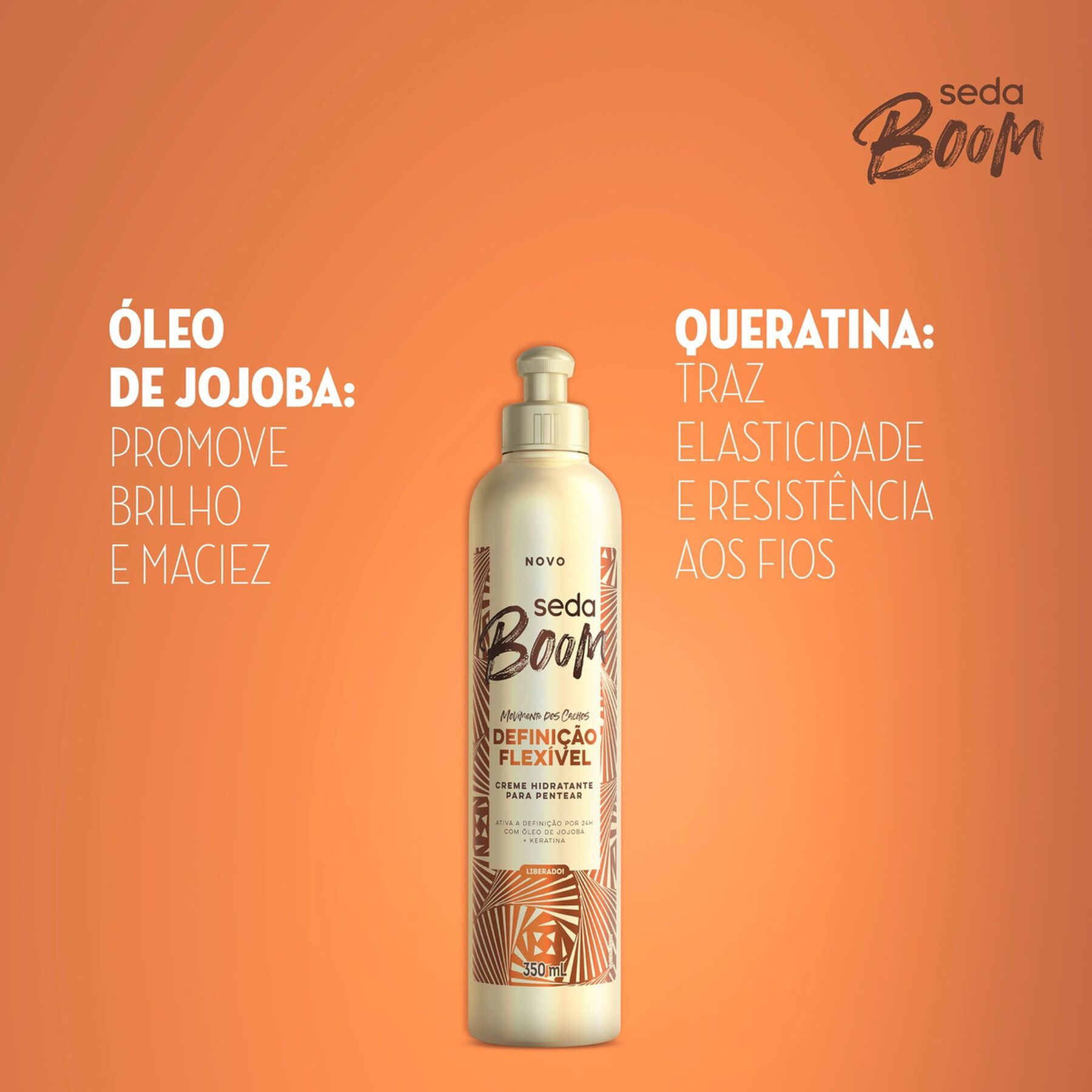 Creme para Pentear Seda Boom Definição Flexível 350ml