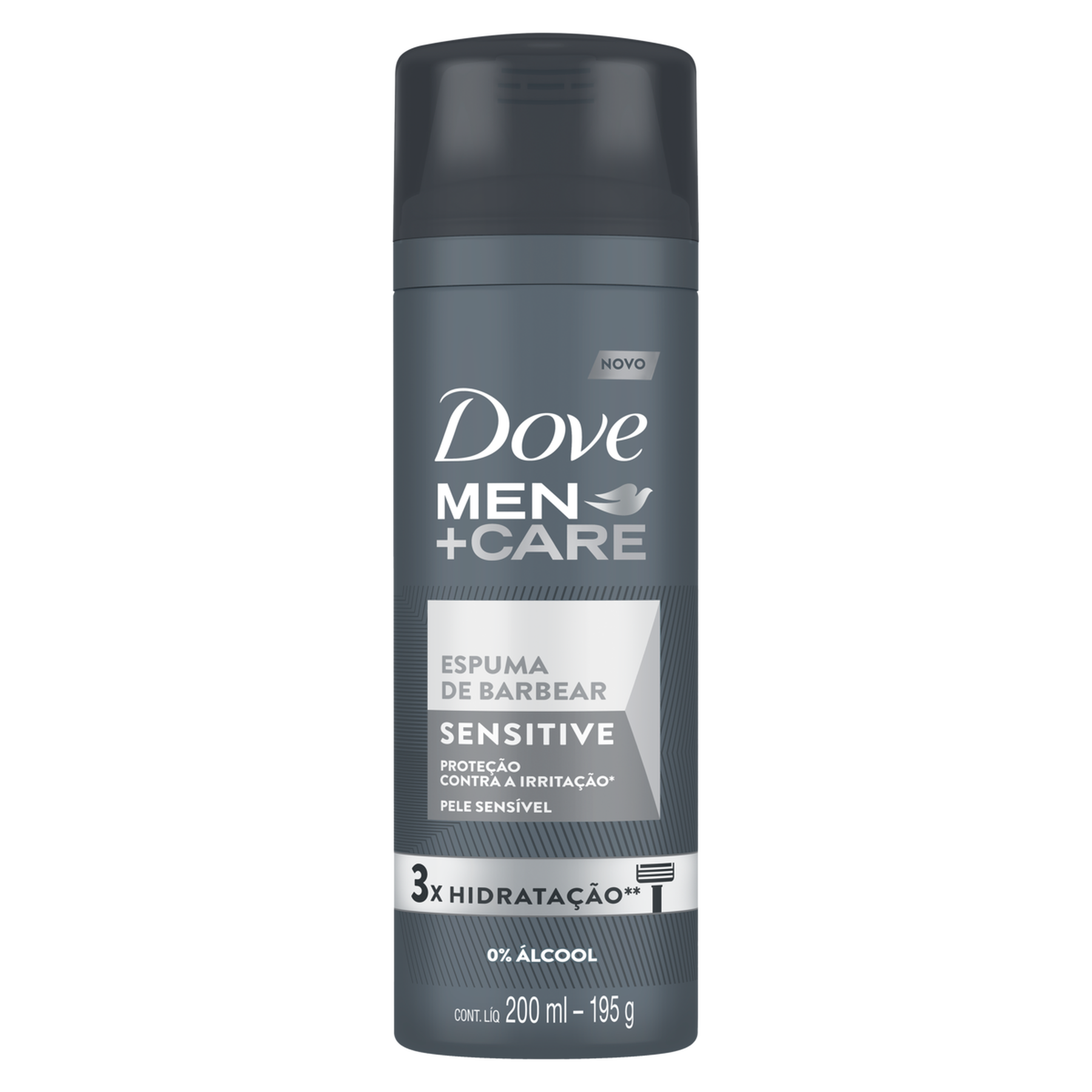 Espuma de Barbear Sensitive Dove Men+Care Frasco 200ml