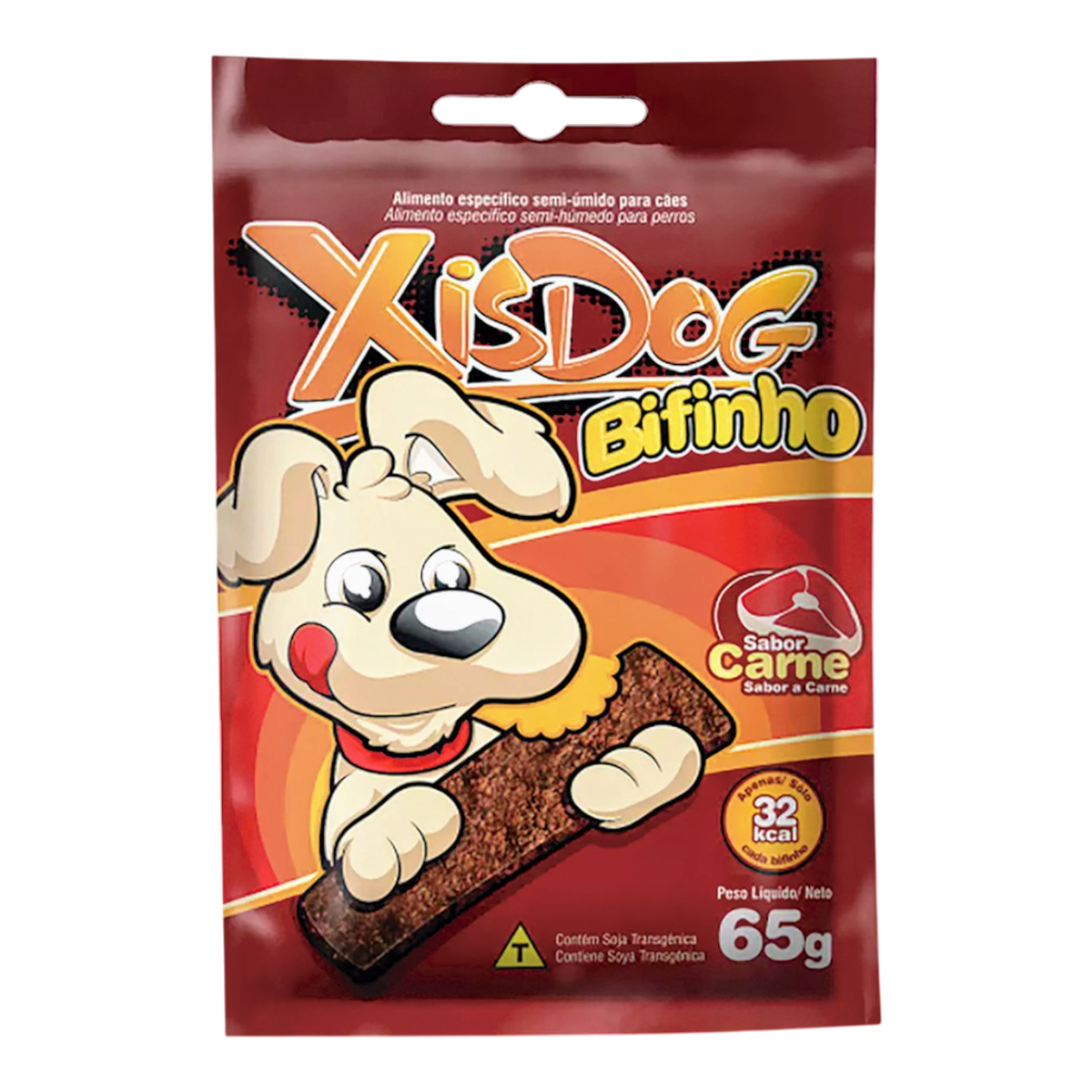 Alimento para C&atilde;es Bifinho Carne XisDog 65g