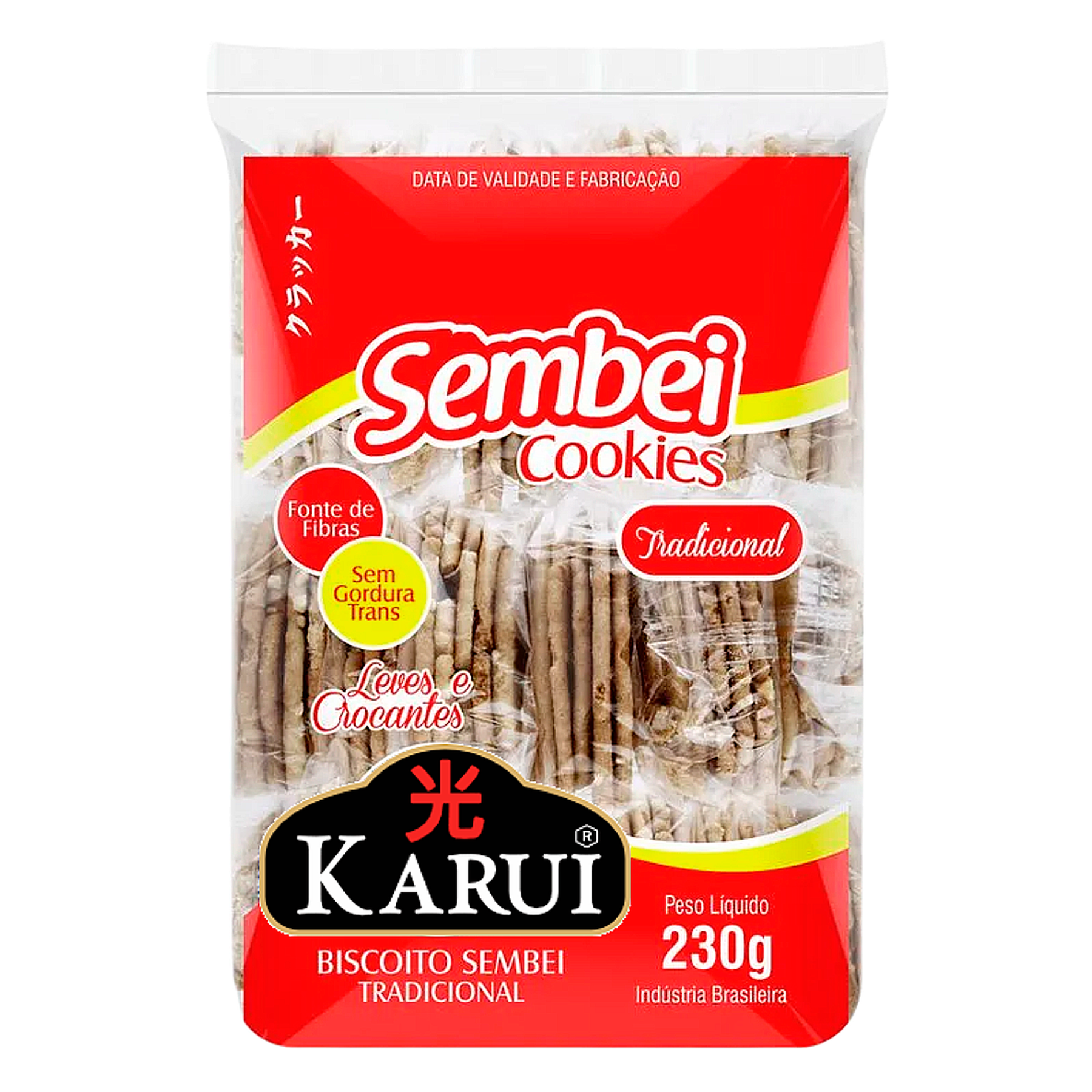 Biscoito Cookies Sembei Tradicional Karui Pacote 230g