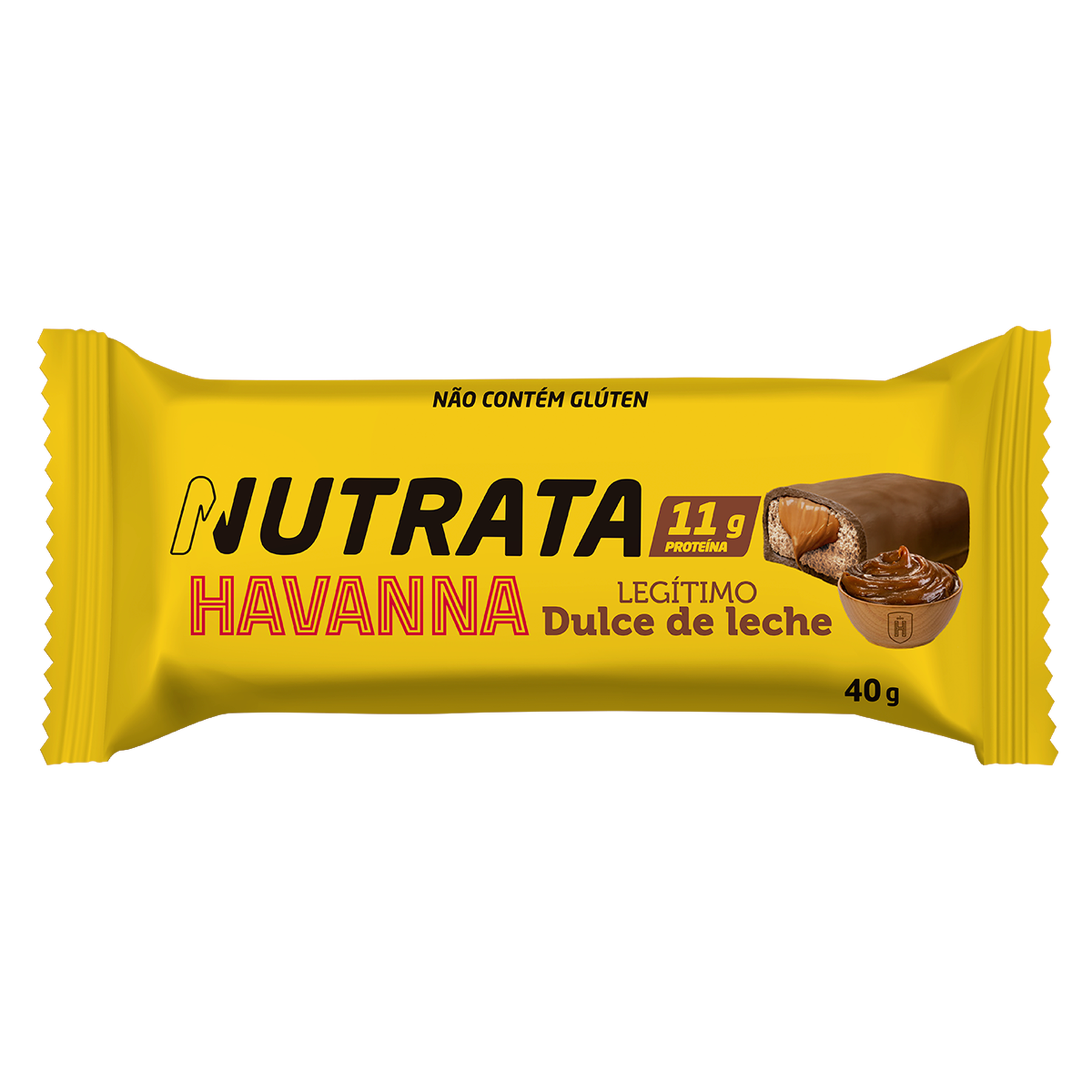 Barra Prote&iacute;na Doce de Leite Havanna Nutrata Pacote 40g
