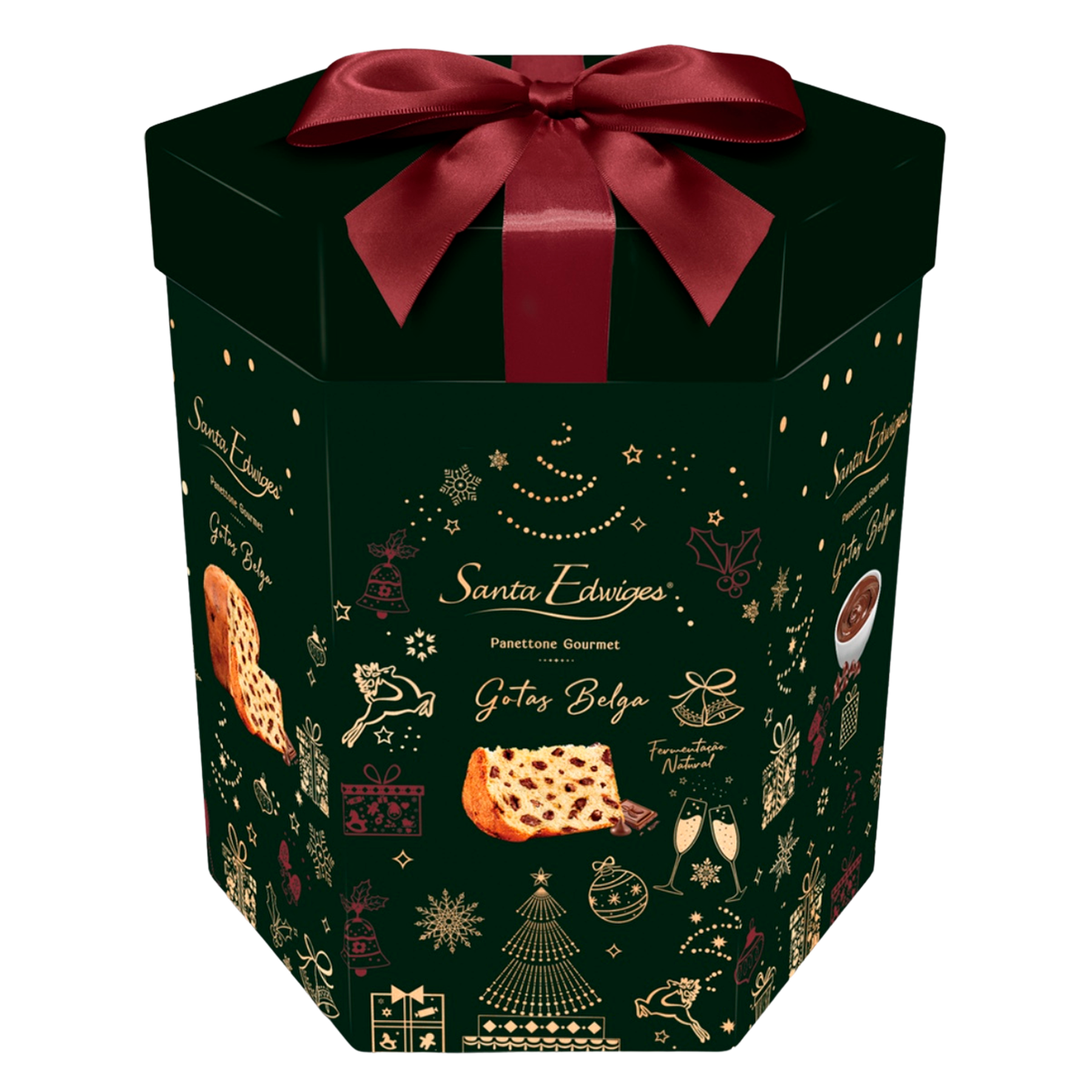 Panettone Gotas Belga Santa Edwiges Caixa 908g