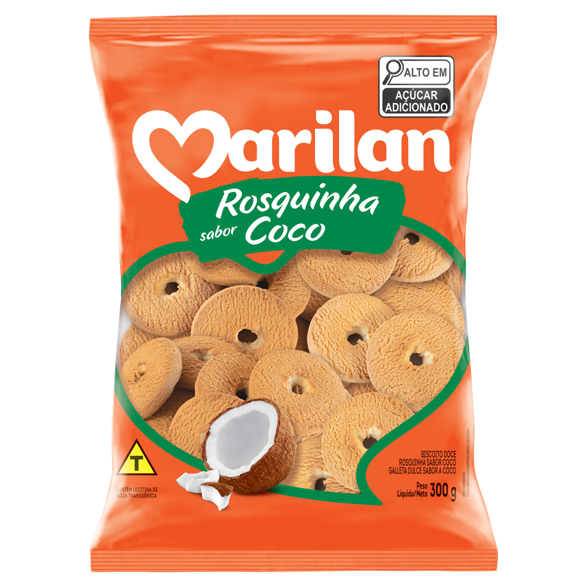 Biscoito Rosquinha Coco Marilan Pacote 300g