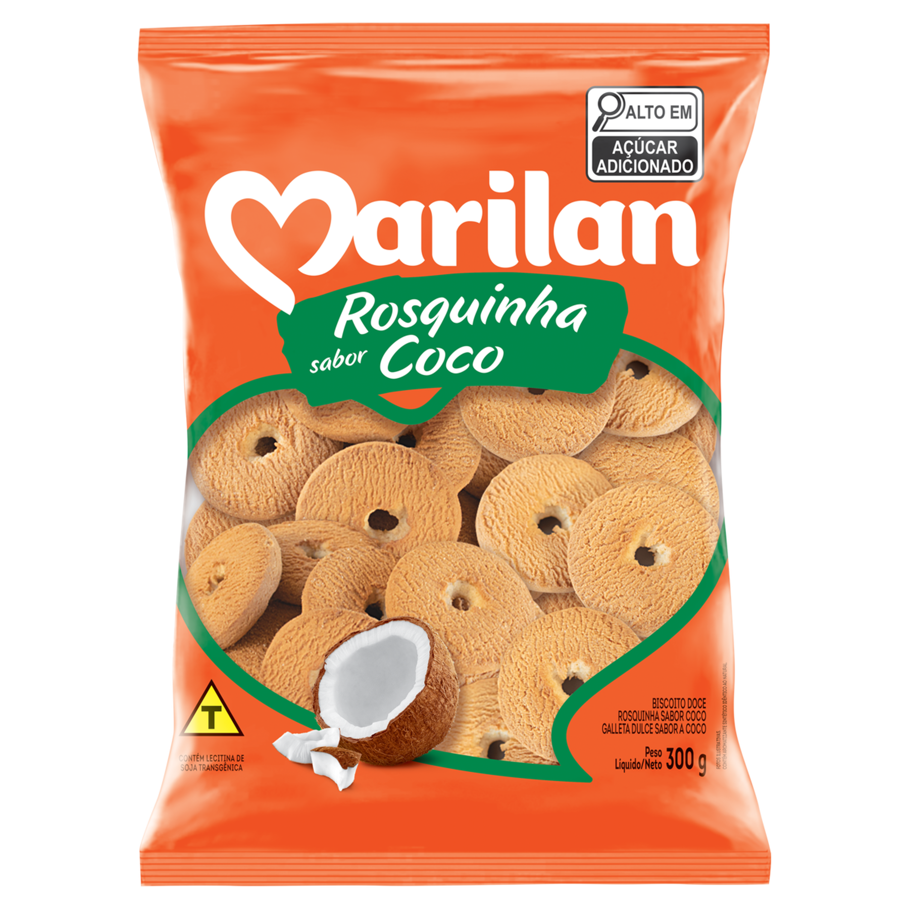 Biscoito Rosquinha Coco Marilan Pacote 300g