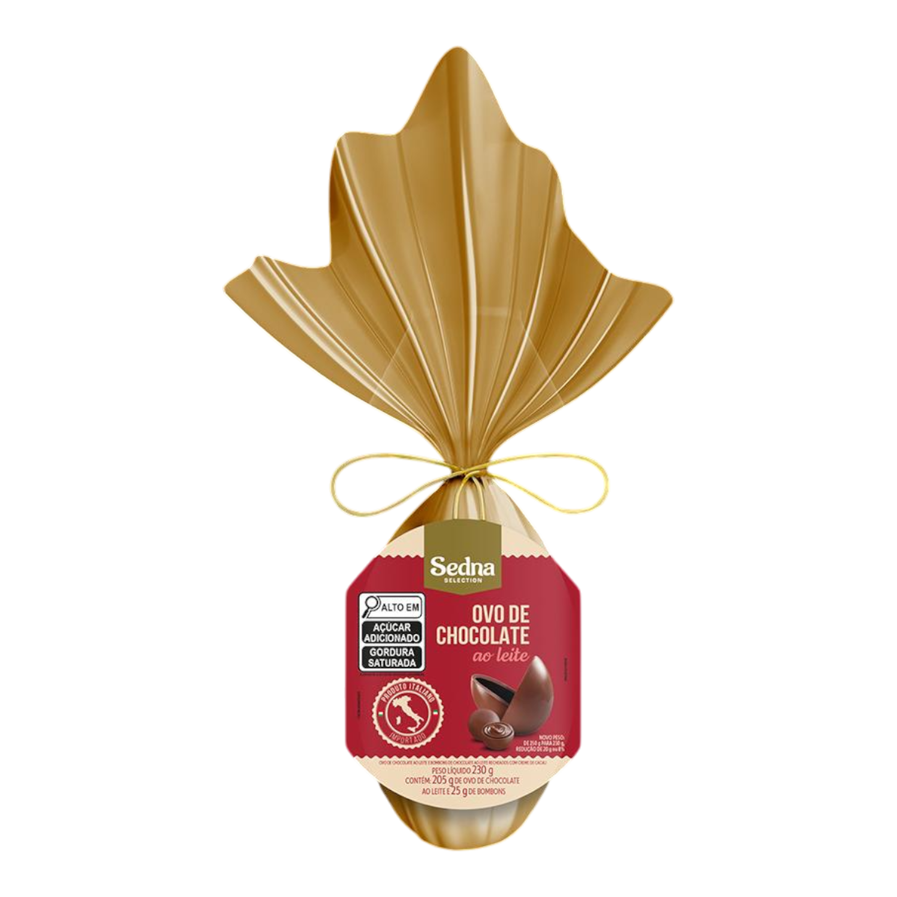 Ovo de P&aacute;scoa ao Leite Sedna 230g