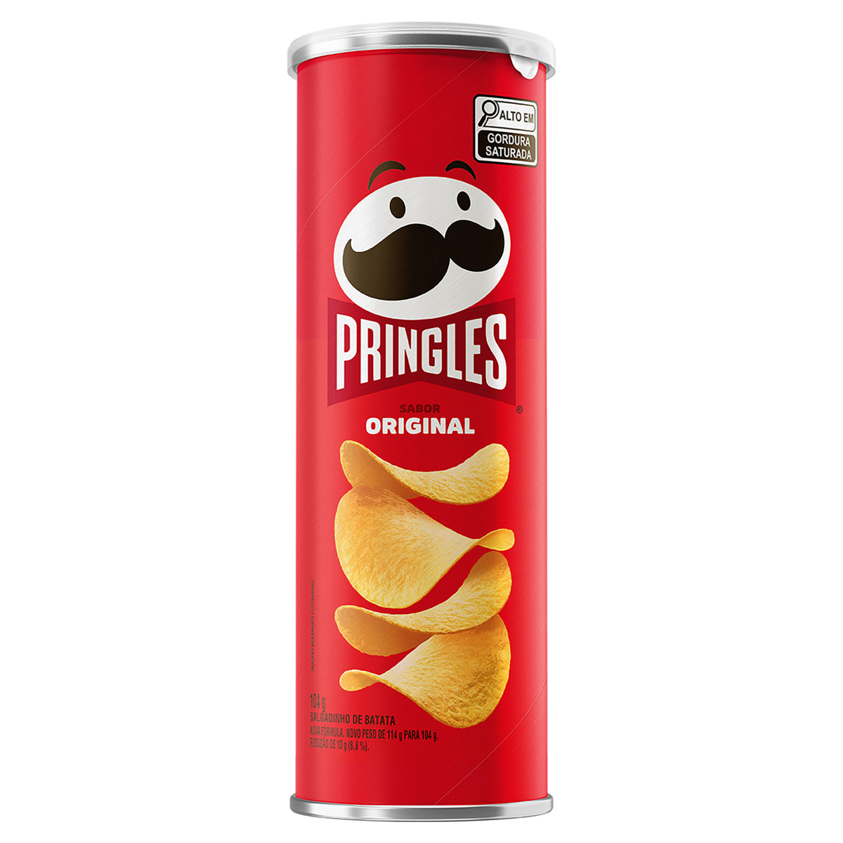Salgadinho de Batata Original Pringles Tubo 104g