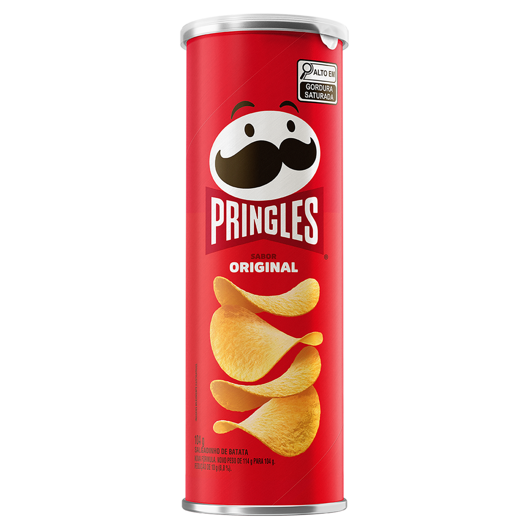 Salgadinho de Batata Original Pringles Tubo 104g