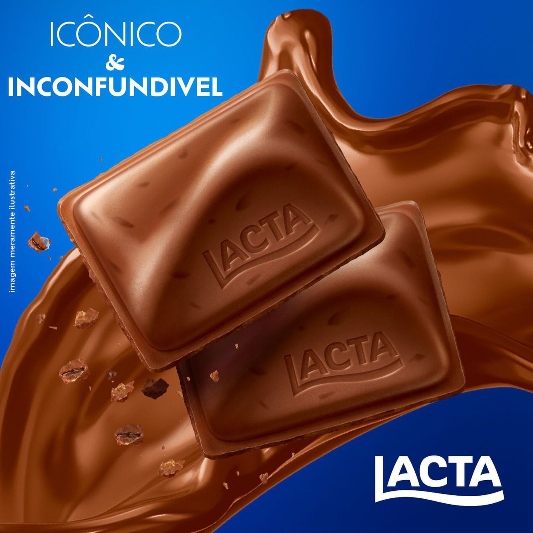 Barra de Chocolate ao Leite Diamante Negro Lacta Pacote 80g