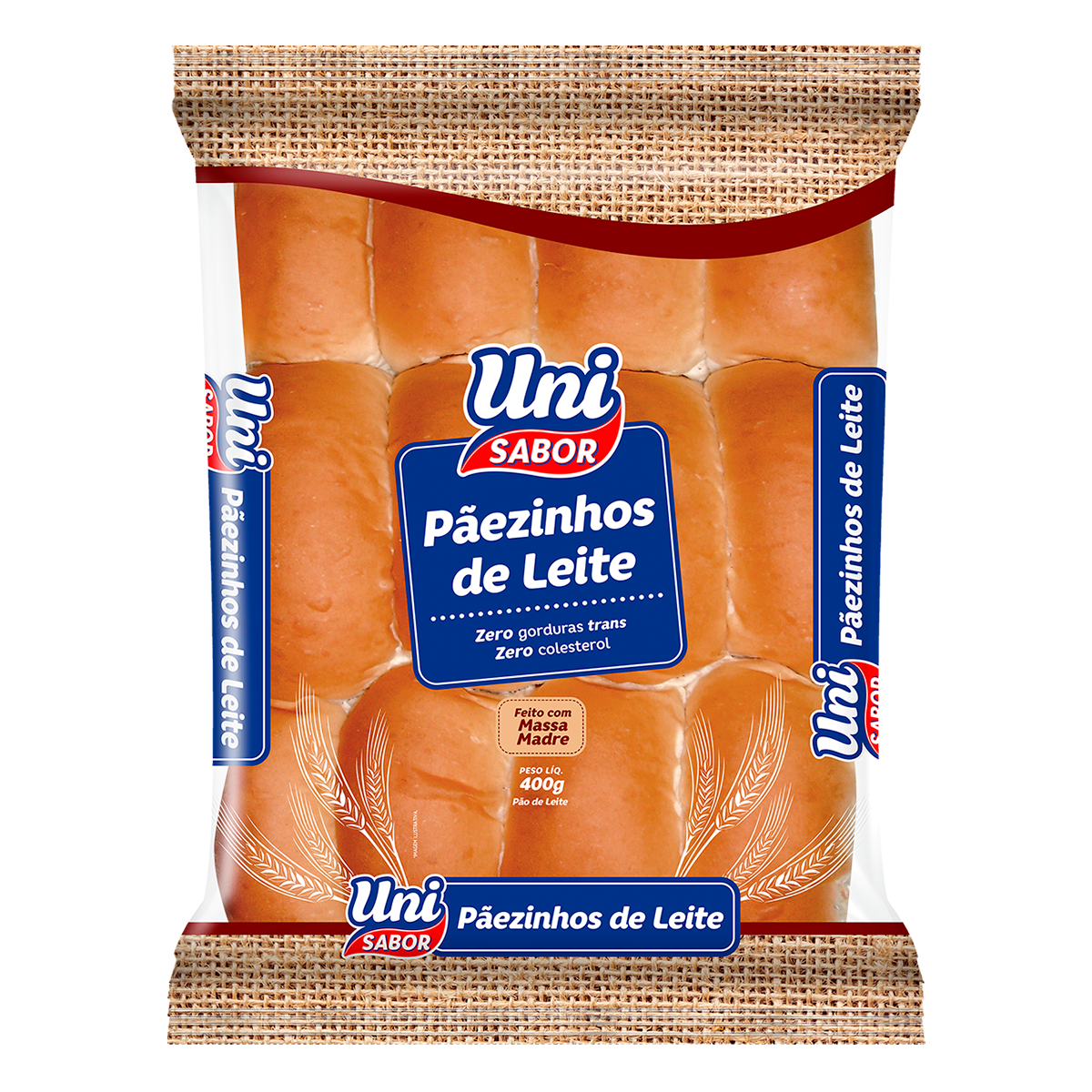 P&atilde;ezinhos de Leite Uni Sabor 400g