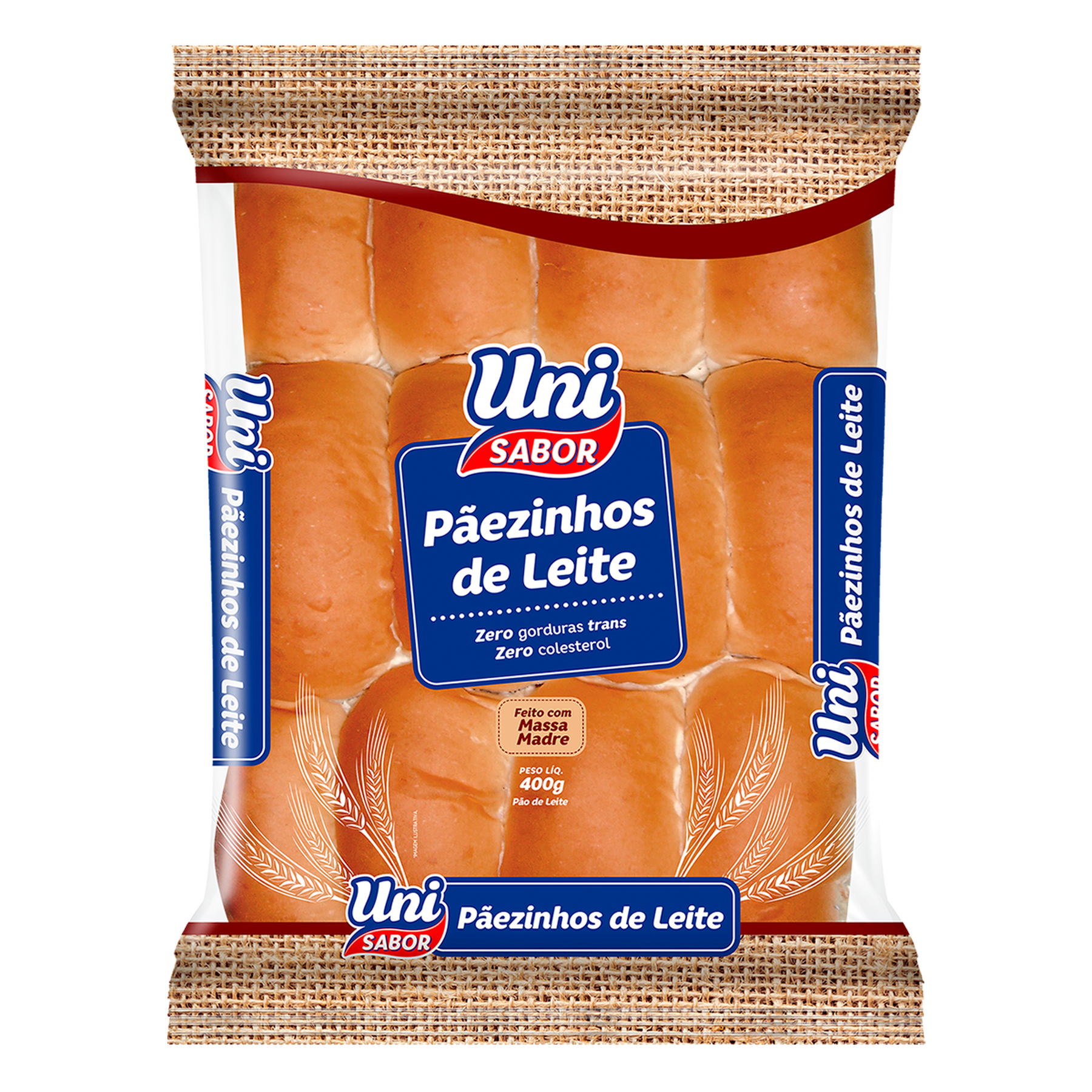 P&atilde;ezinhos de Leite Uni Sabor 400g