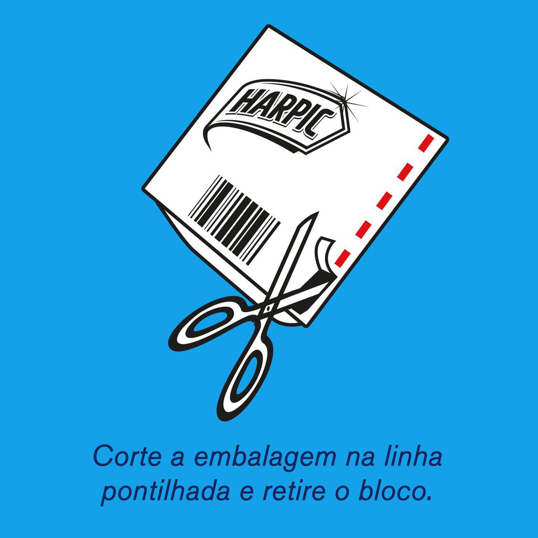 Detergente Sanitário Bloco Marine Harpic Fresh Power 6