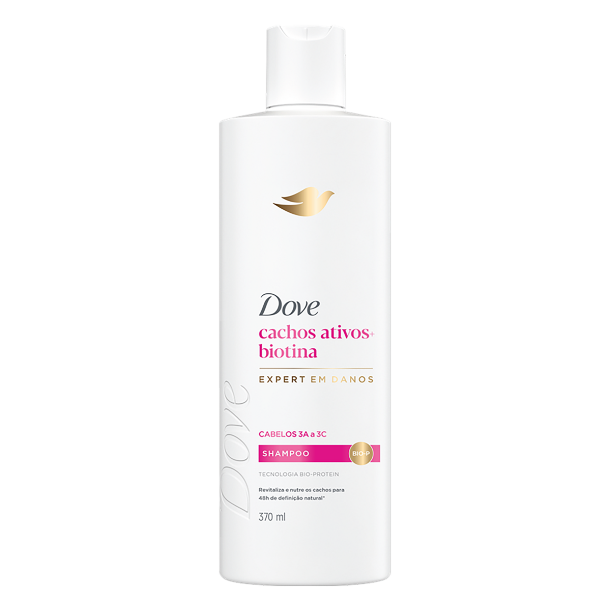 Shampoo Dove Cachos Ativos + Biotina Frasco 370ml