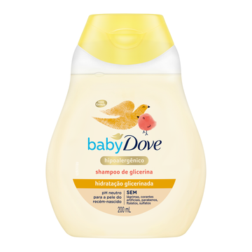 Shampoo Hidratação Glicerinada Baby Dove Frasco 200ml