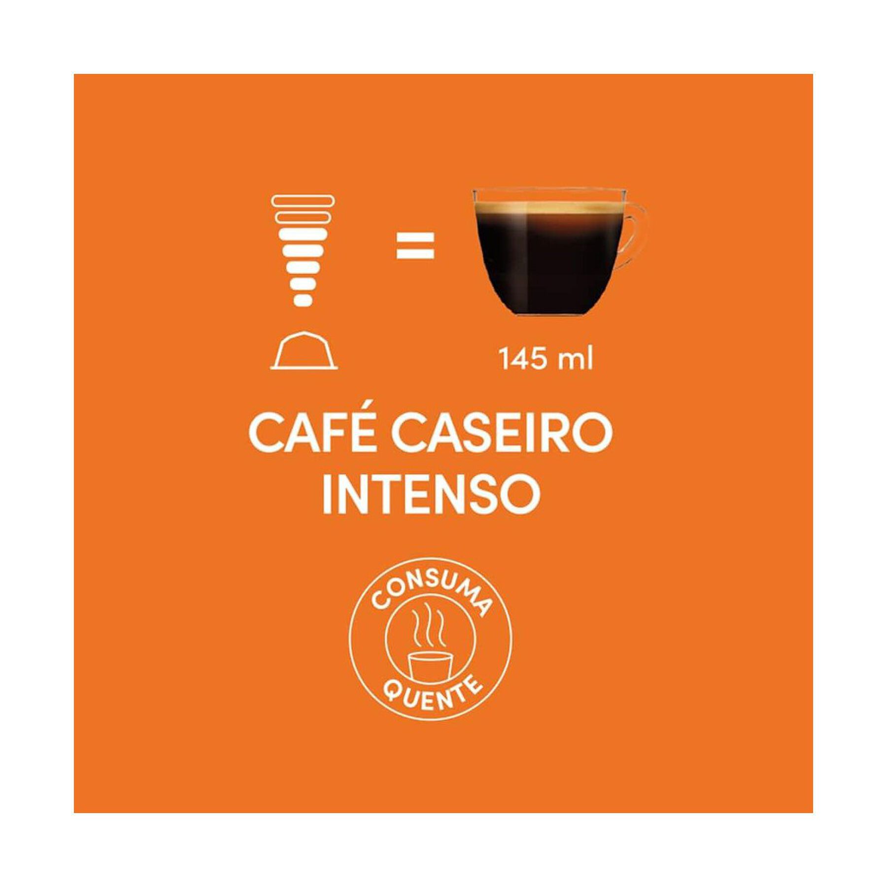 Café em Cápsula Torrado e Moído Caseiro Intenso Dolce Gusto Nescafé Caixa C/10 Unidades