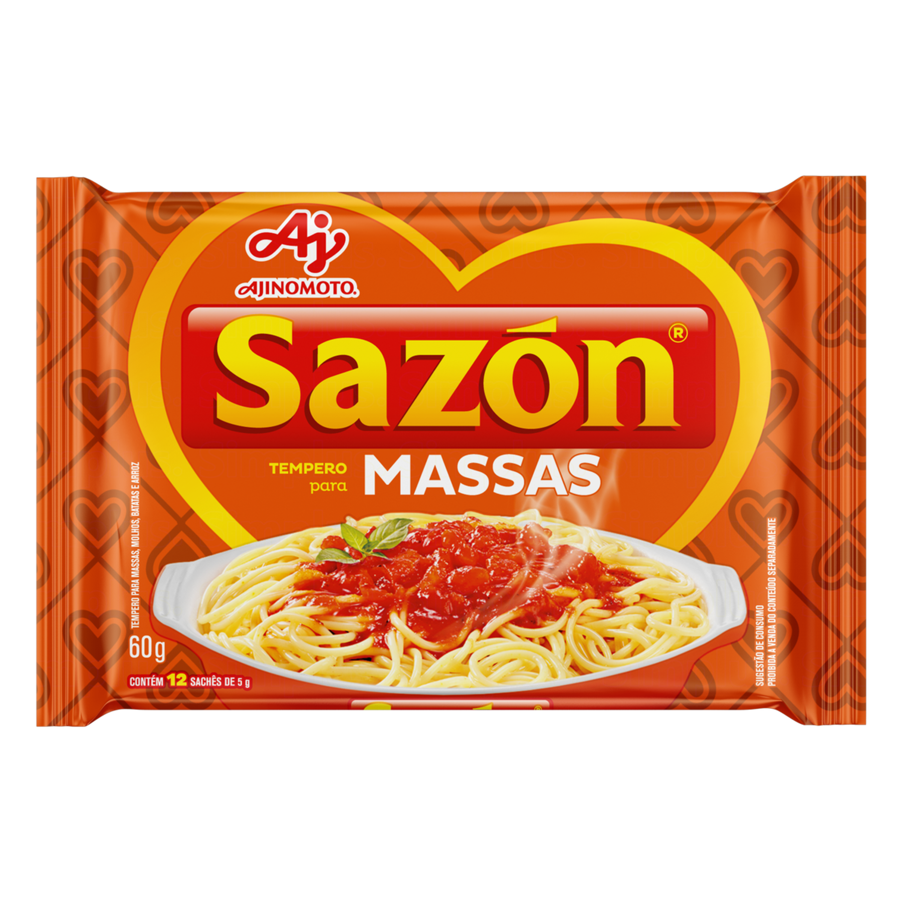 Tempero para Massas Sazón Pacote 60g 12 Unidades