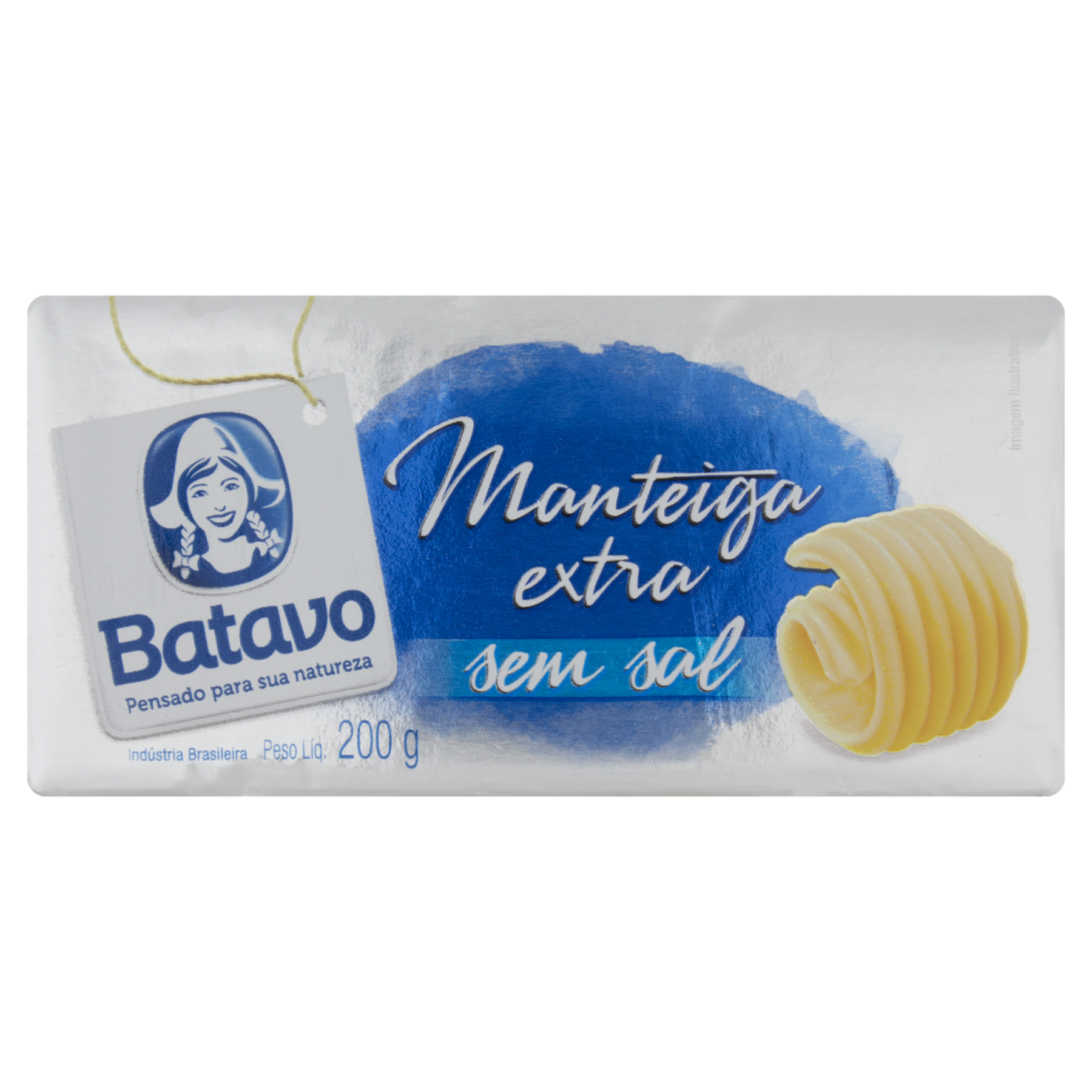 Manteiga sem Sal Batavo 200g