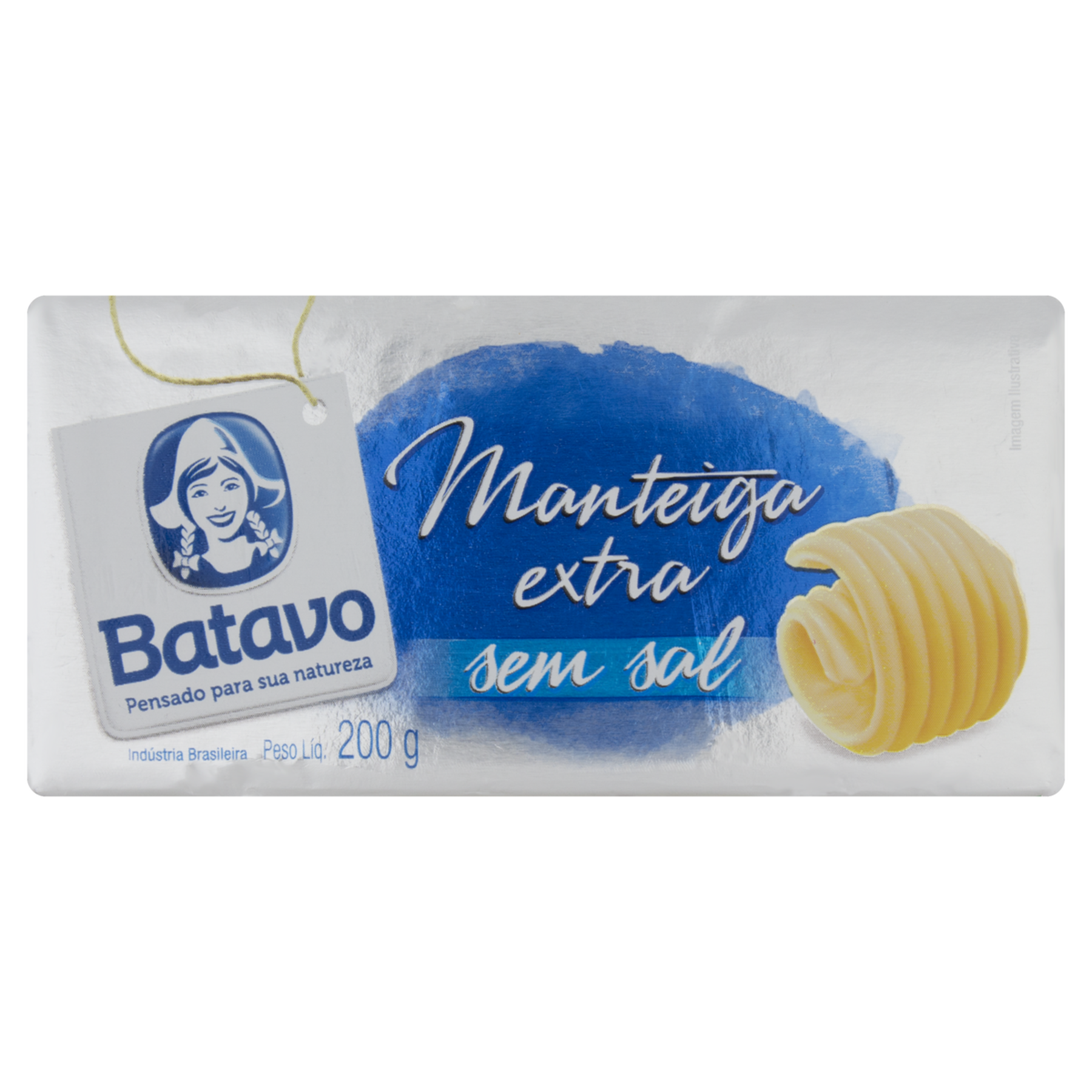 Manteiga sem Sal Batavo 200g