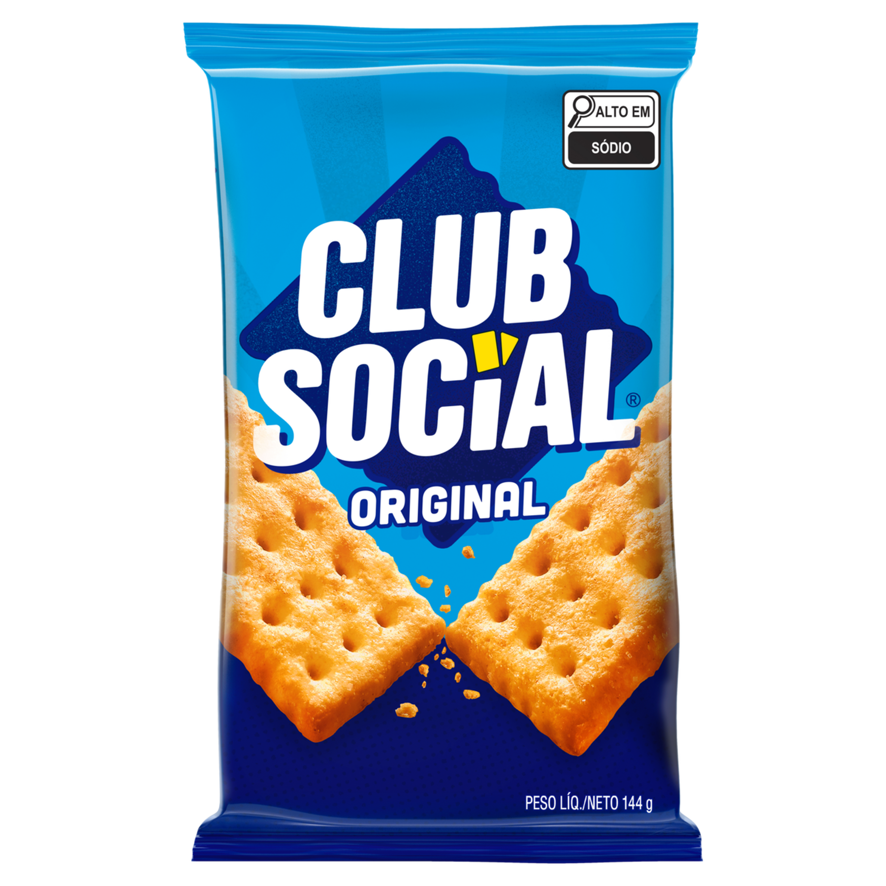Biscoito Original Club Social Pacote 144g C/6 Unidades&nbsp;