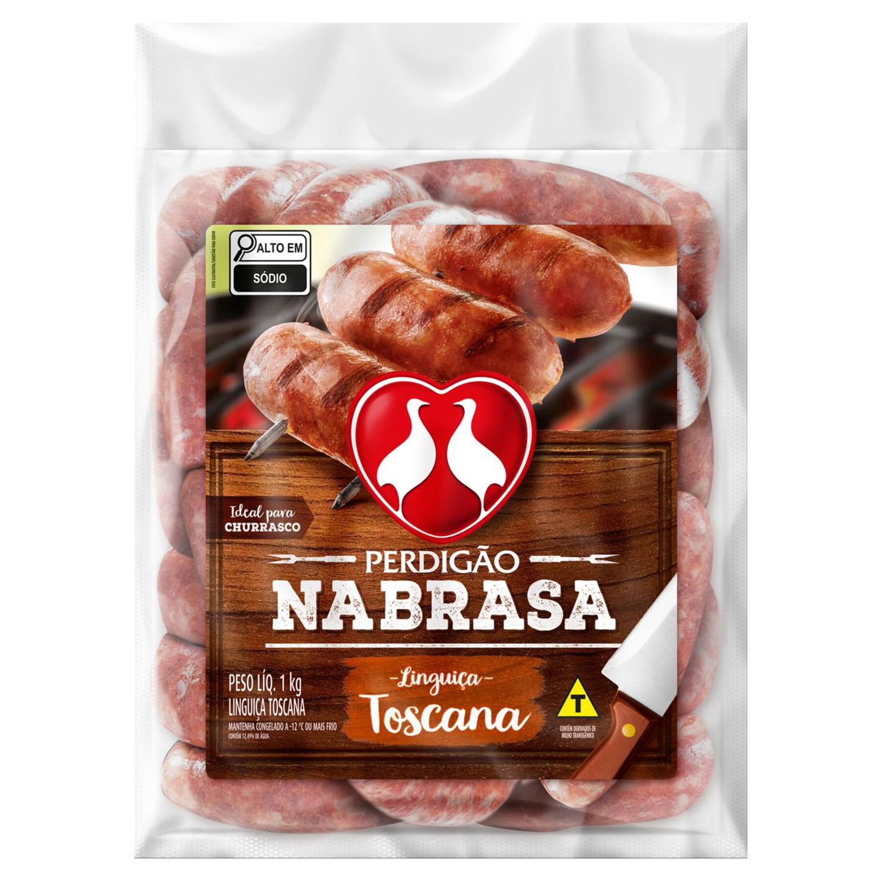 Linguiça Toscana Perdigão Na Brasa Pacote 1kg
