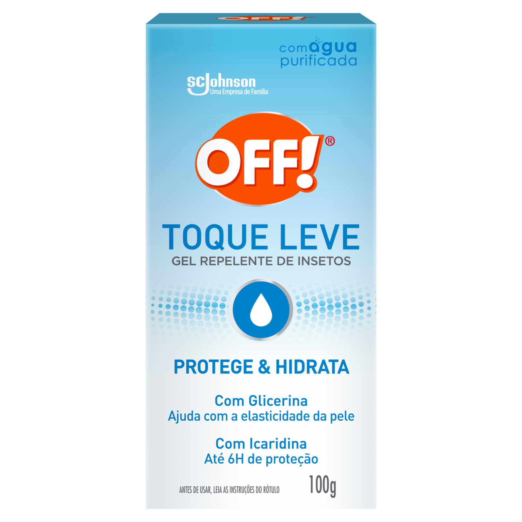 Repelente em Gel Toque Leve Off! Caixa 100g