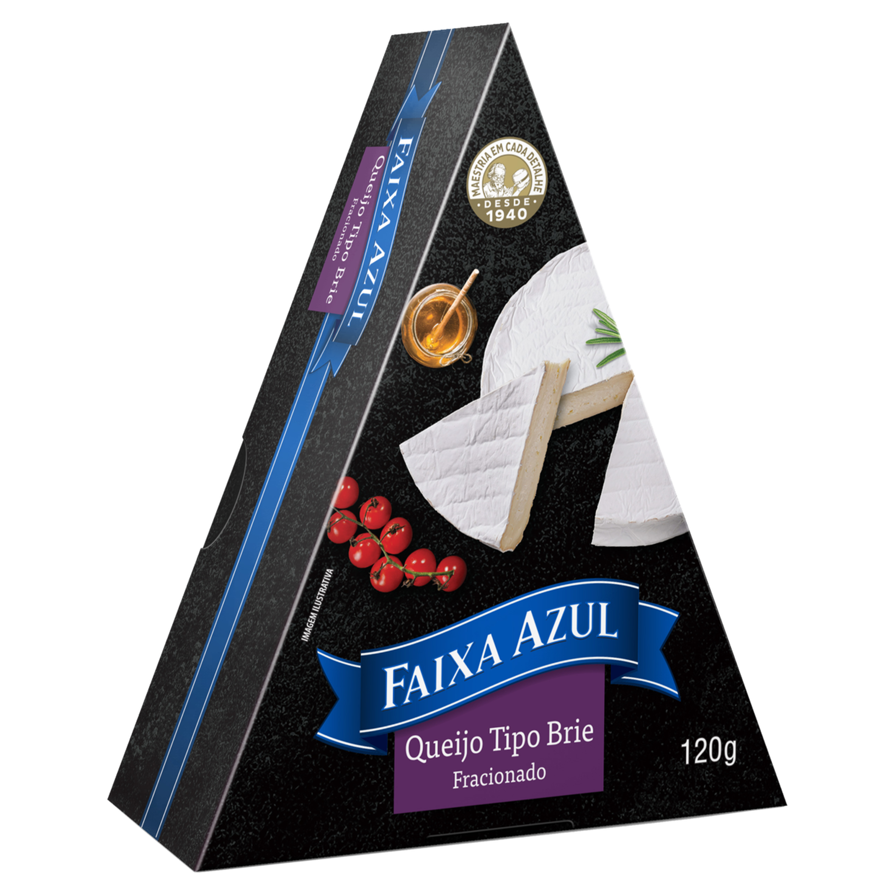 Queijo Brie Fracionado Faixa Azul 120g