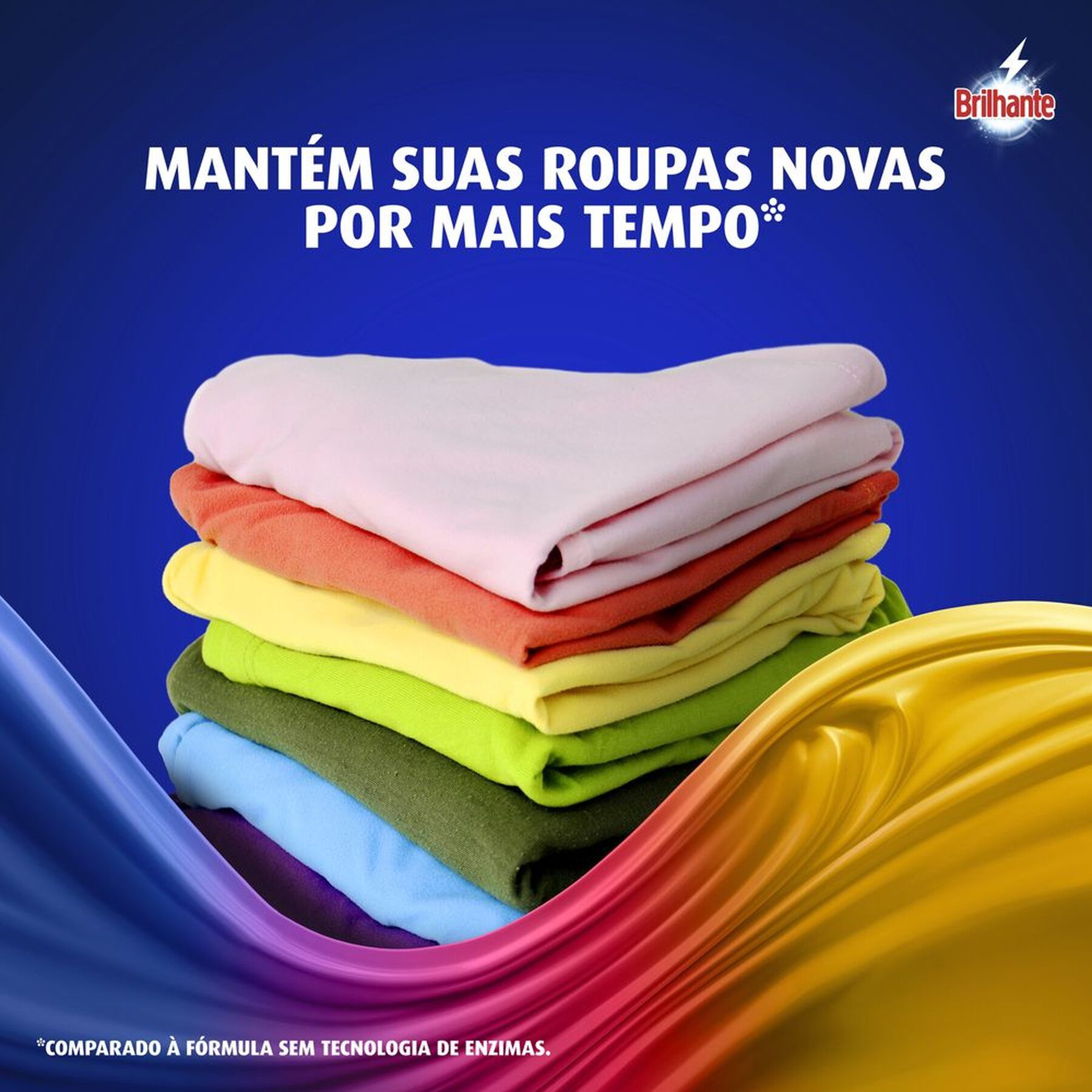 Sabão em Pó Roupas Brancas e Coloridas Limpeza Total Brilhante Caixa 2,2kg