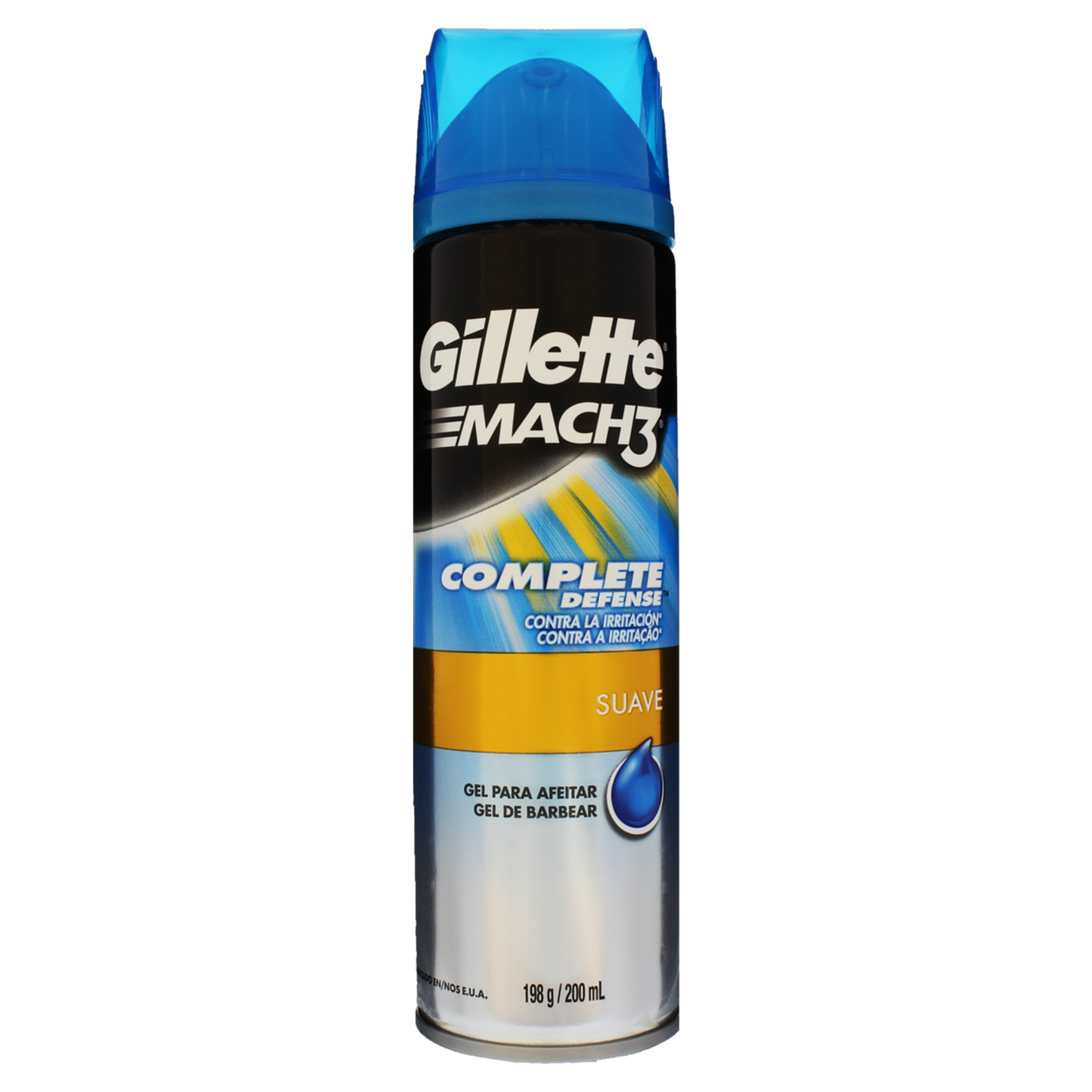 Gel de Barbear Suave Gillette Complete Defense Mach3 Frasco 198g