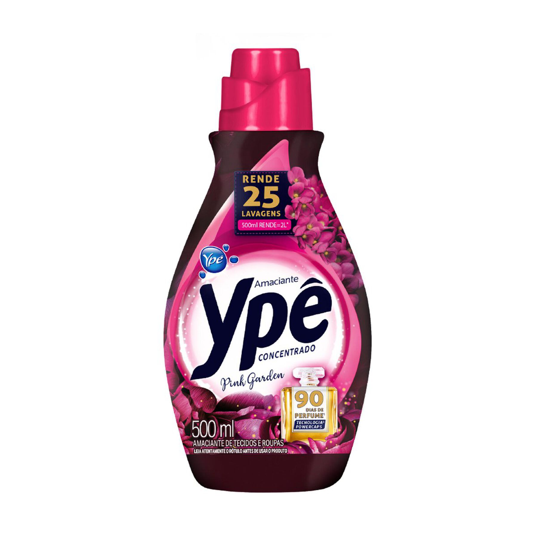 Amaciante de Roupas Concentrado Pink Ypê Frasco 500ml