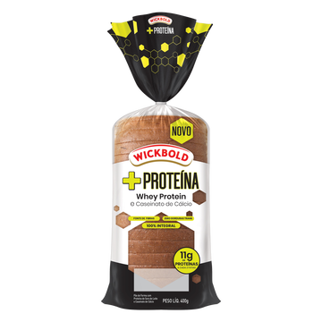 Pão de Forma Integral 100% Nutrição Whey Protein Wickbold + Proteína Pacote 400g