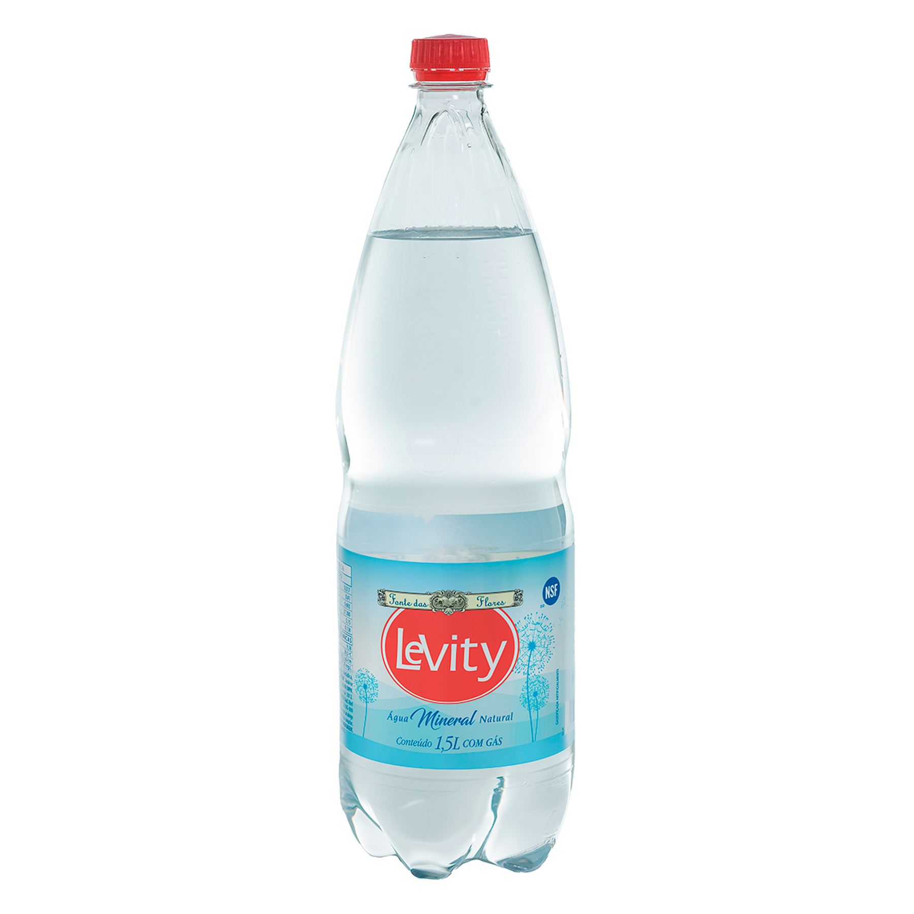Água Mineral Natural com Gás Levity Garrafa 1,5l
