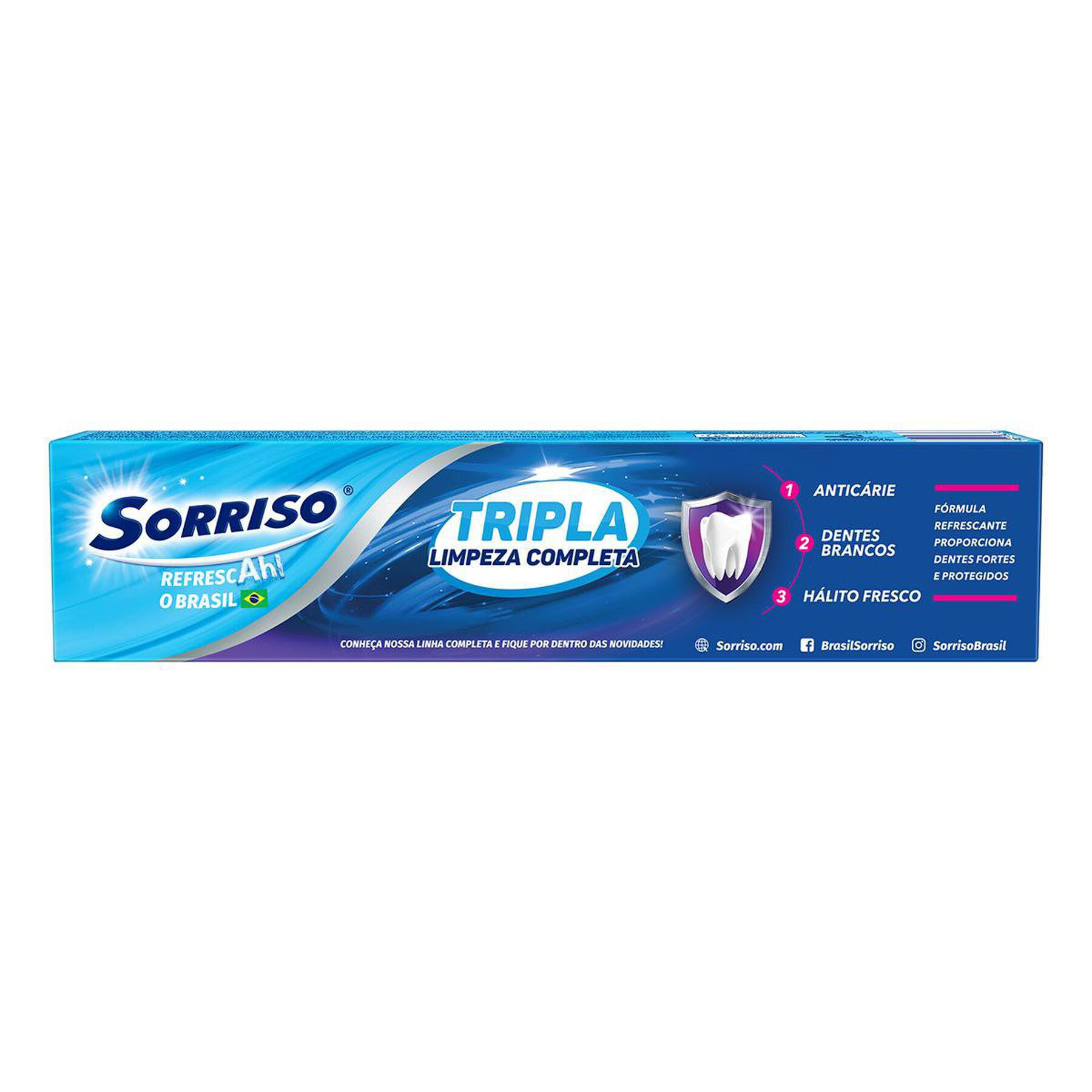 Creme Dental Sorriso Tripla Limpeza Completa Caixa 120g&nbsp;