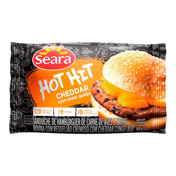 Sanduíche Hot Hit Cheddar Seara 145g