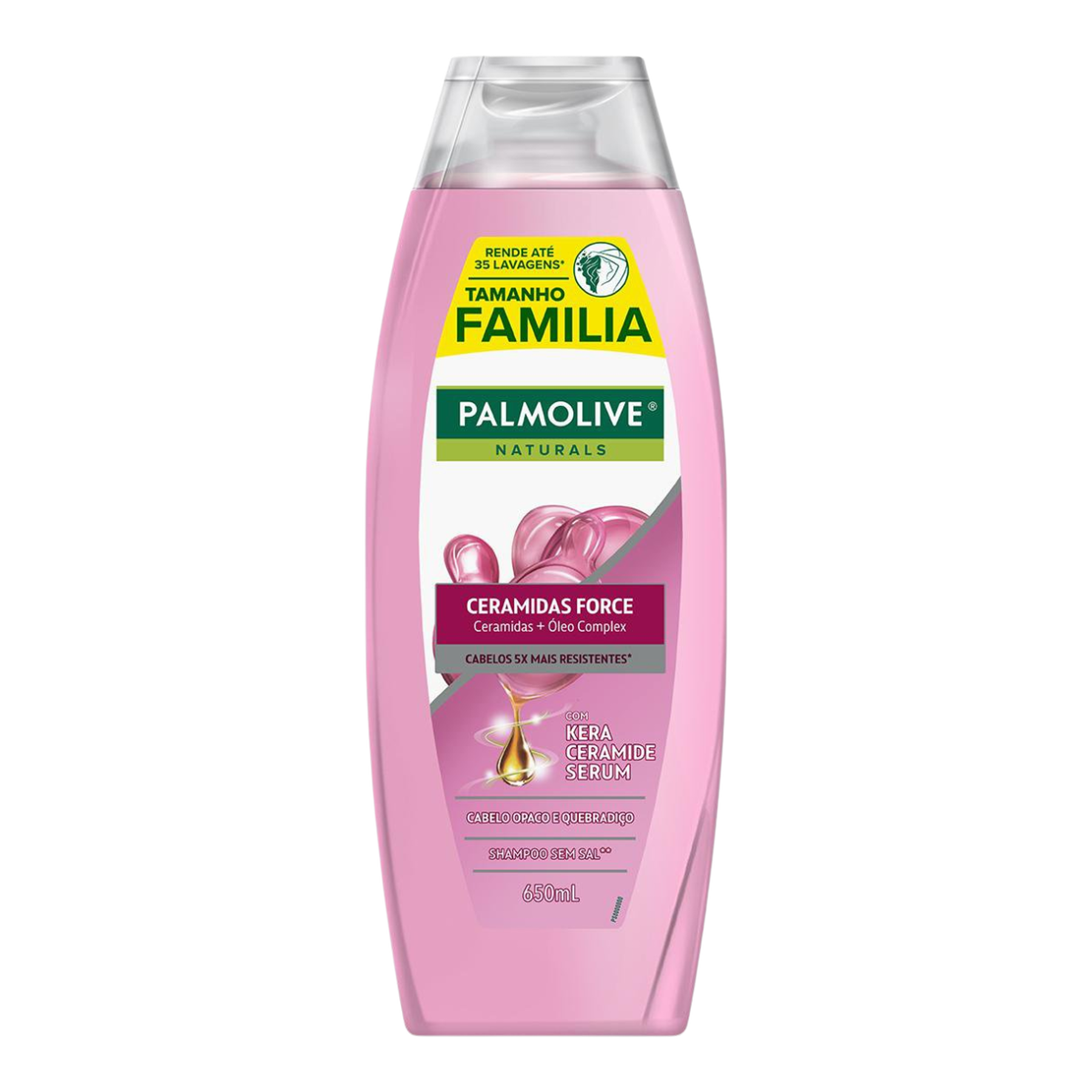 Shampoo Palmolive Naturals Ceramidas Force Frasco 650ml Tamanho Fam&iacute;lia