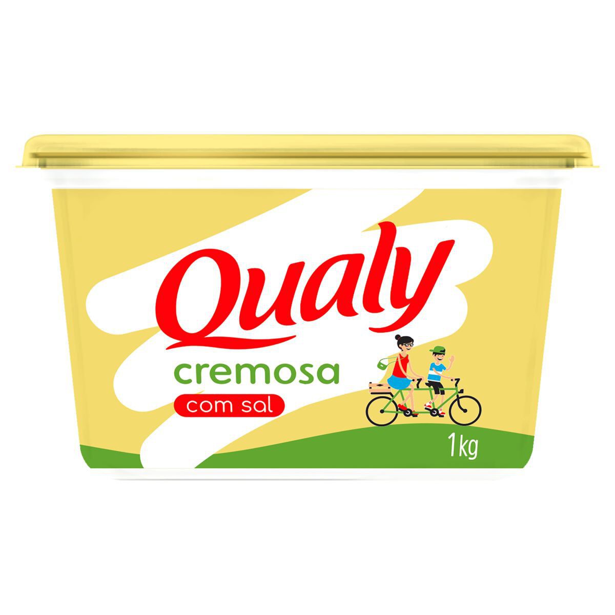Margarina Cremosa com Sal Qualy Pote 1kg&nbsp;- Embalagem Econ&ocirc;mica