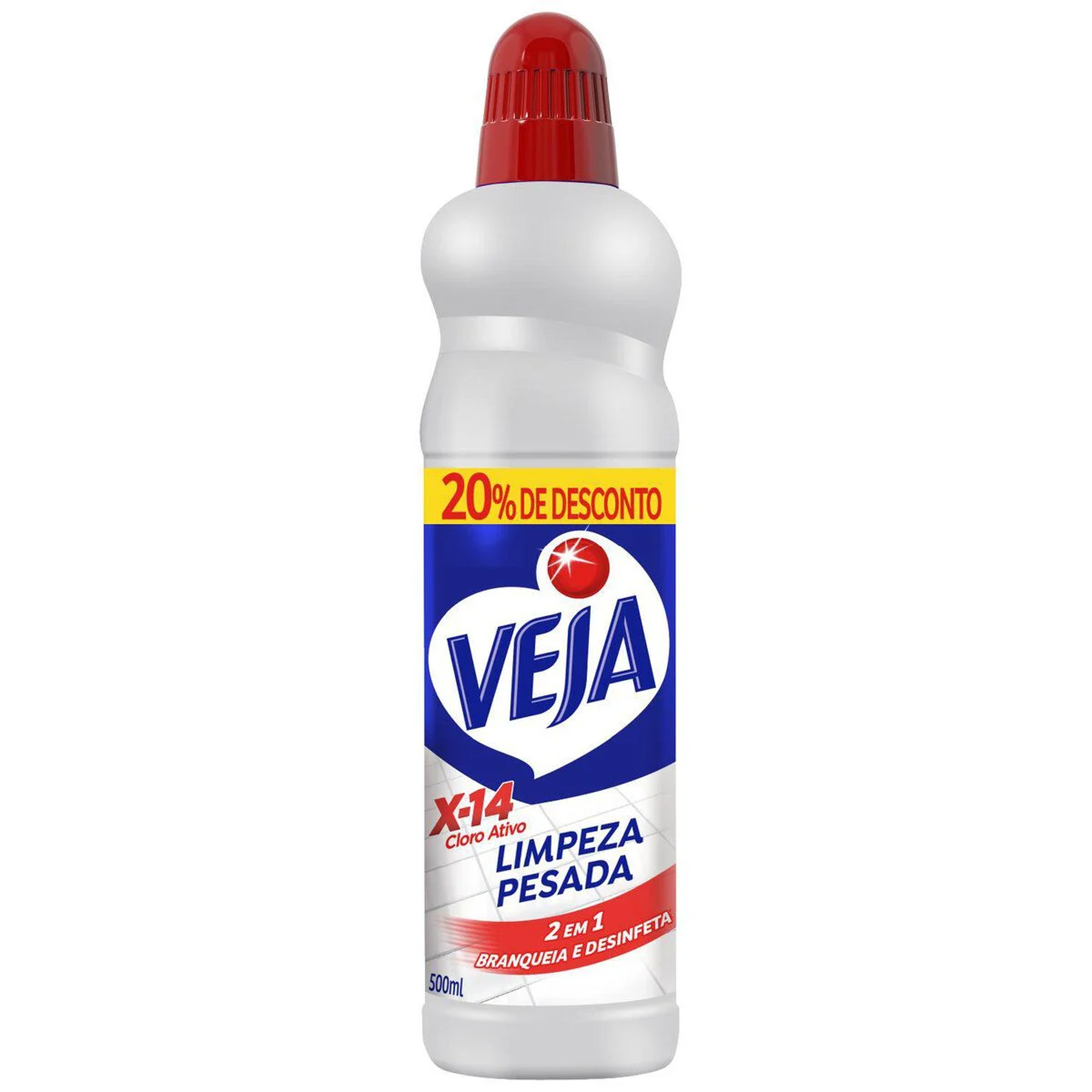 Limpador Limpeza Pesada Veja X-14 Frasco 500ml Gr&aacute;tis 20% de Desconto&nbsp;
