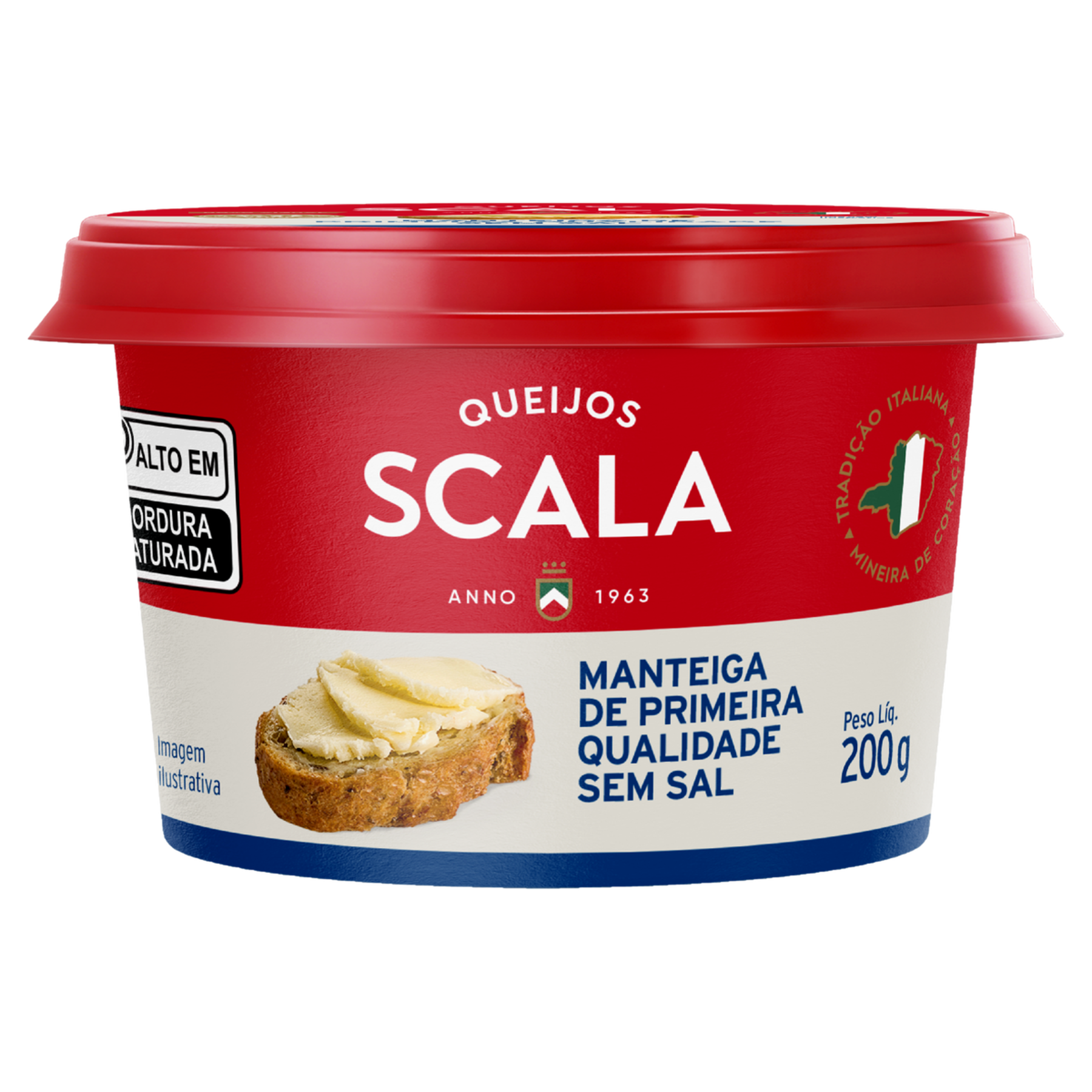 Manteiga sem Sal Scala Pote 200g