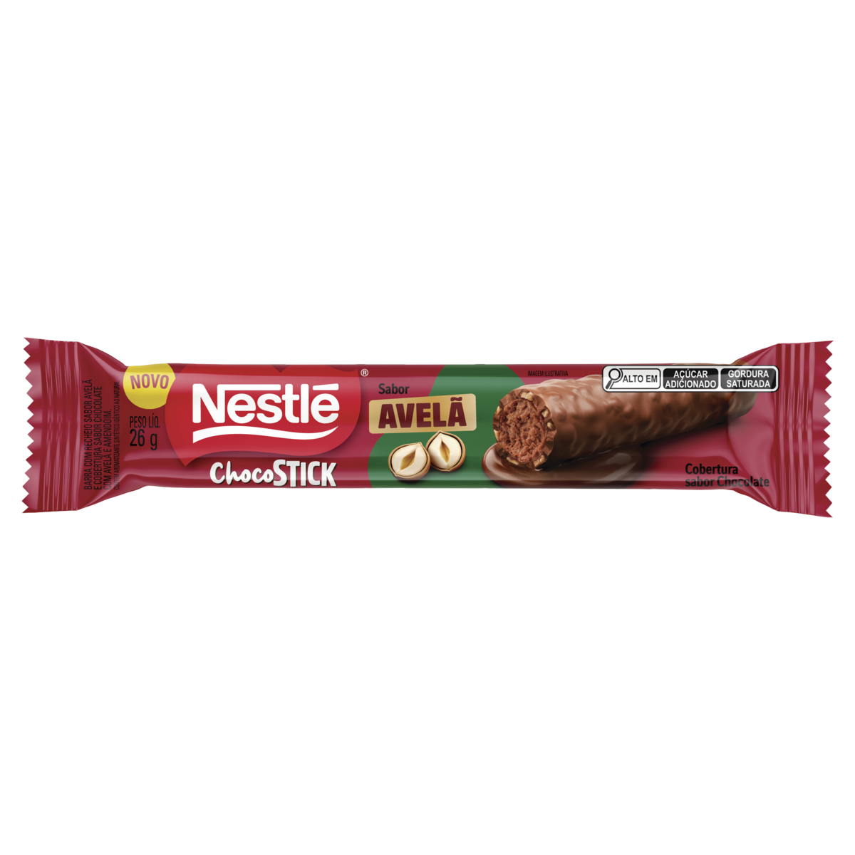 Chocolate ChocoStick Avel&atilde; Nestl&eacute; Pacote 26g