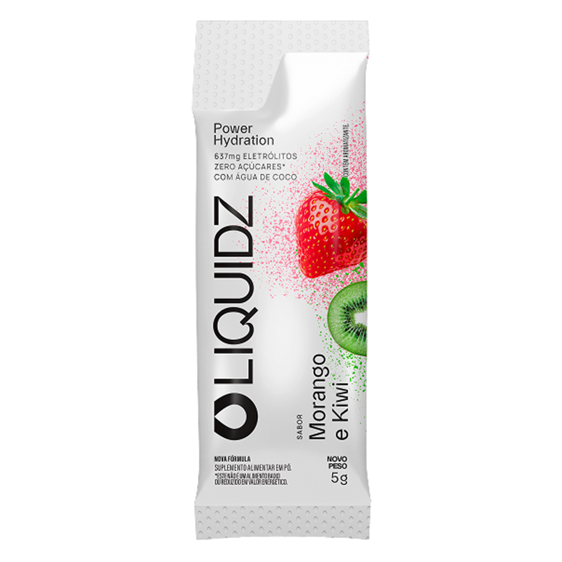 Suplemento em P&oacute; Morango e Kiwi Liquidz 5g