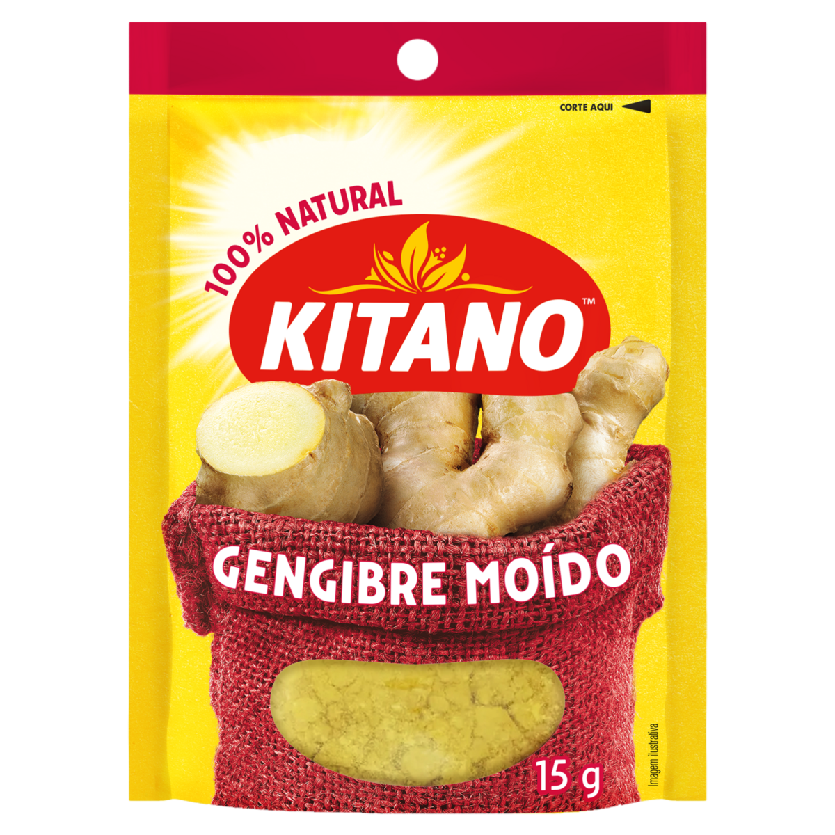 Gengibre Mo&iacute;do Kitano Pacote 15g