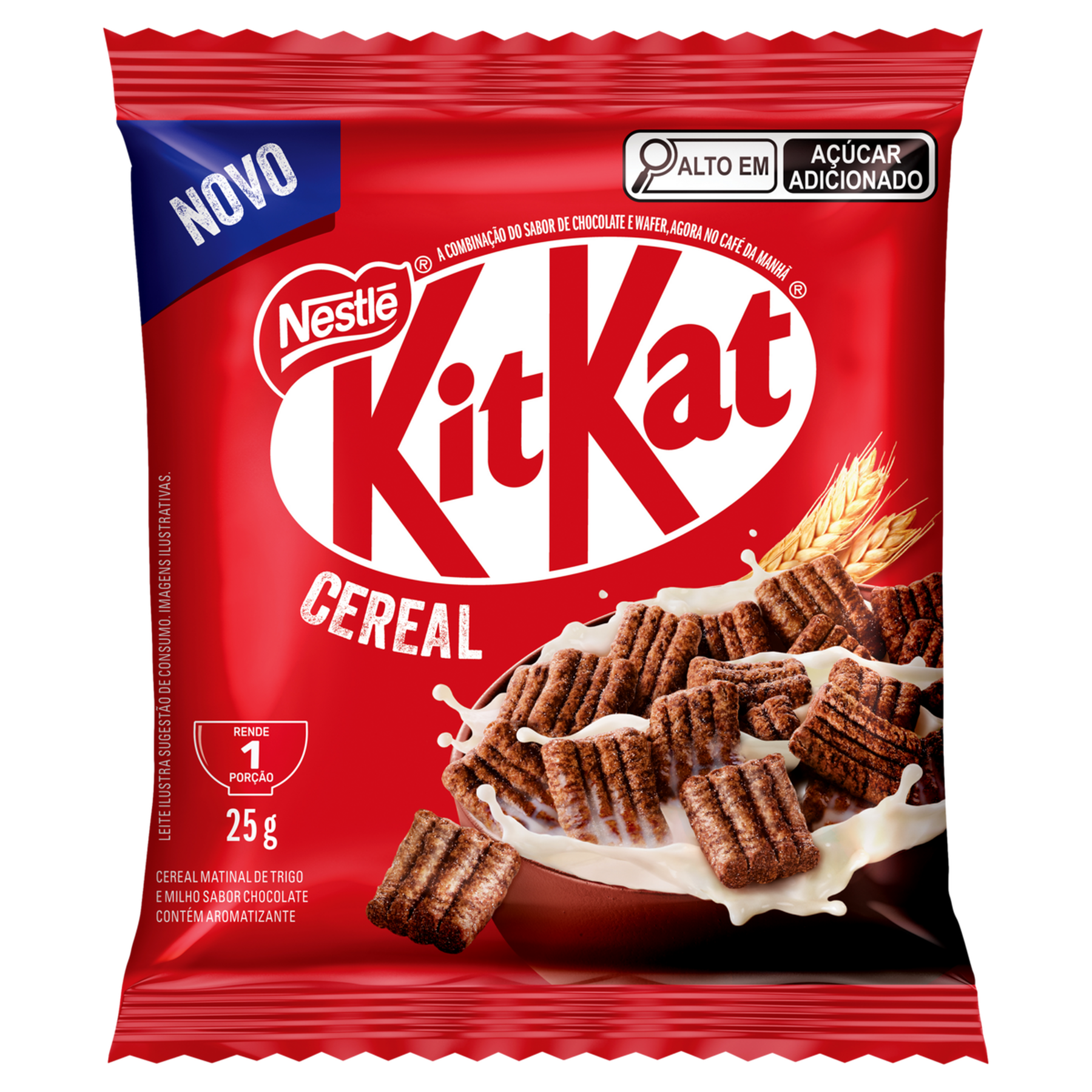 Cereal Matinal Chocolate Kitkat Nestlé Pacote 25g