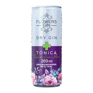 Gin Tonica Flowers Coco E Açaí Lata 269ml