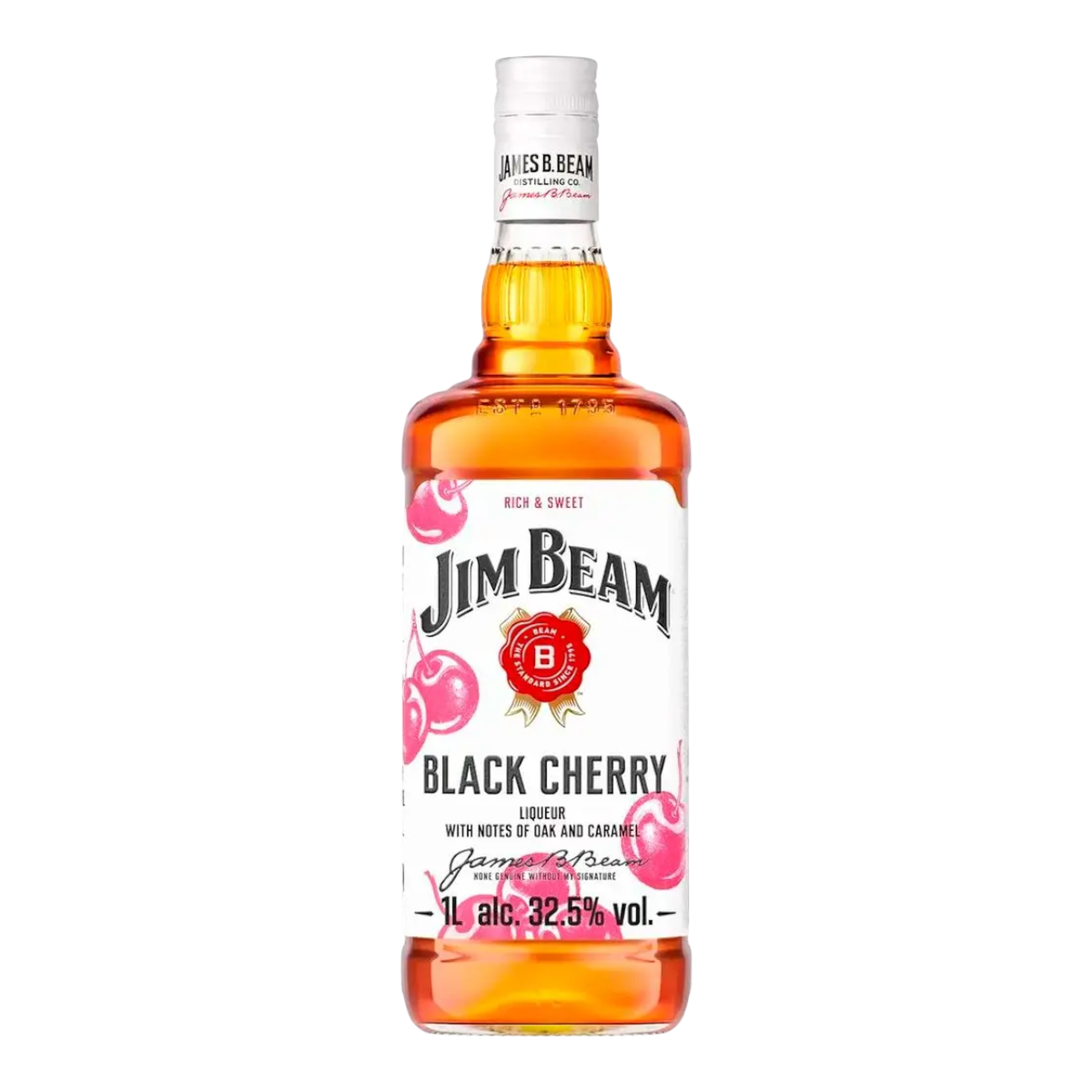 Whisky Black Cherry Jim Beam Garrafa 1l