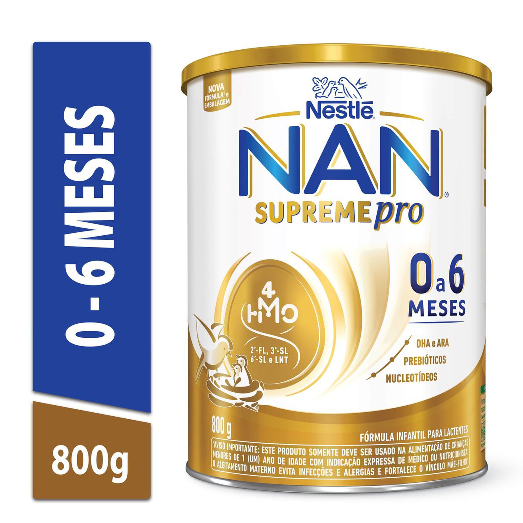 Fórmula Infantil Nan Supreme Pro 0 a 6 Meses 800g