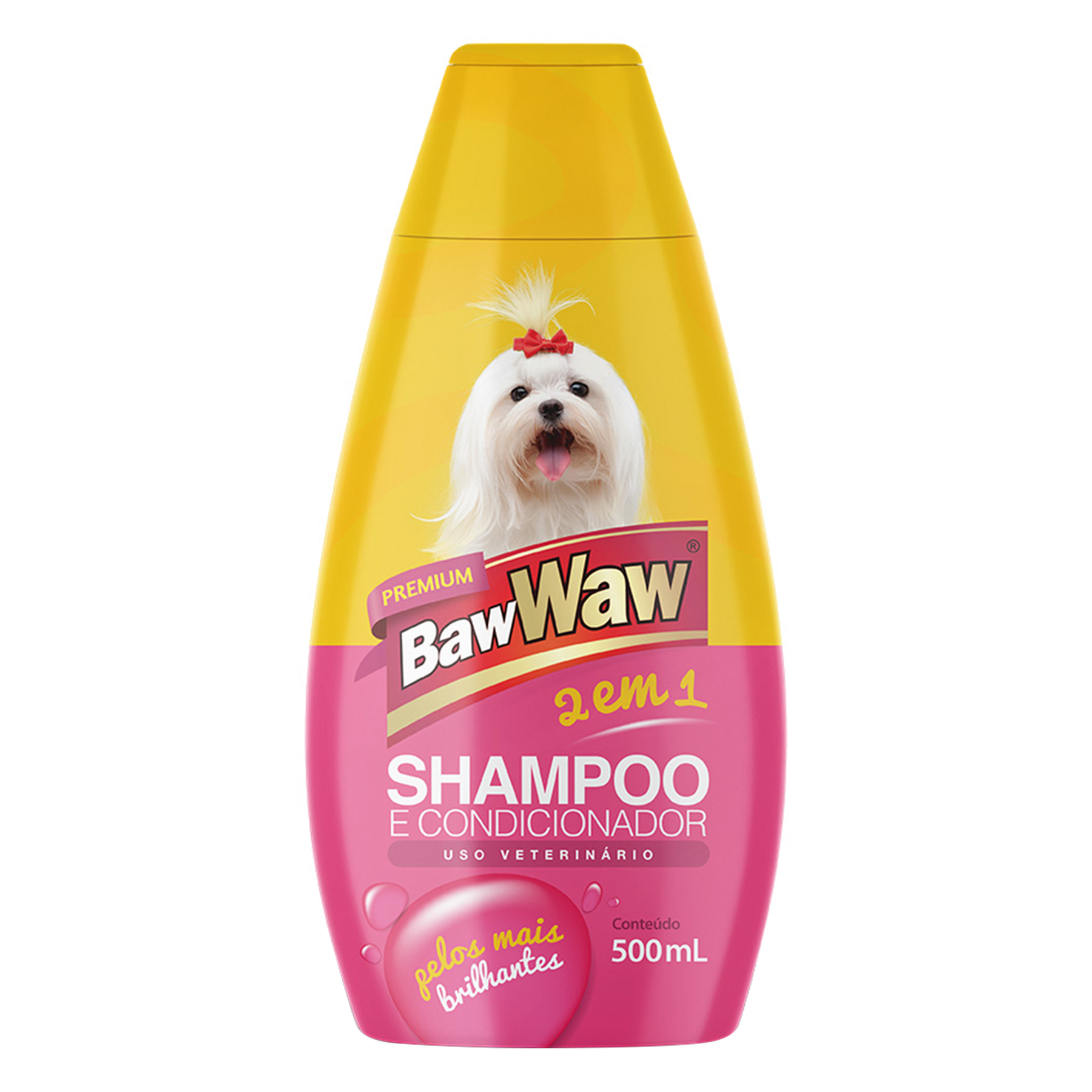 Shampoo e Condicionador 2 em 1 Baw Waw Frasco 500ml