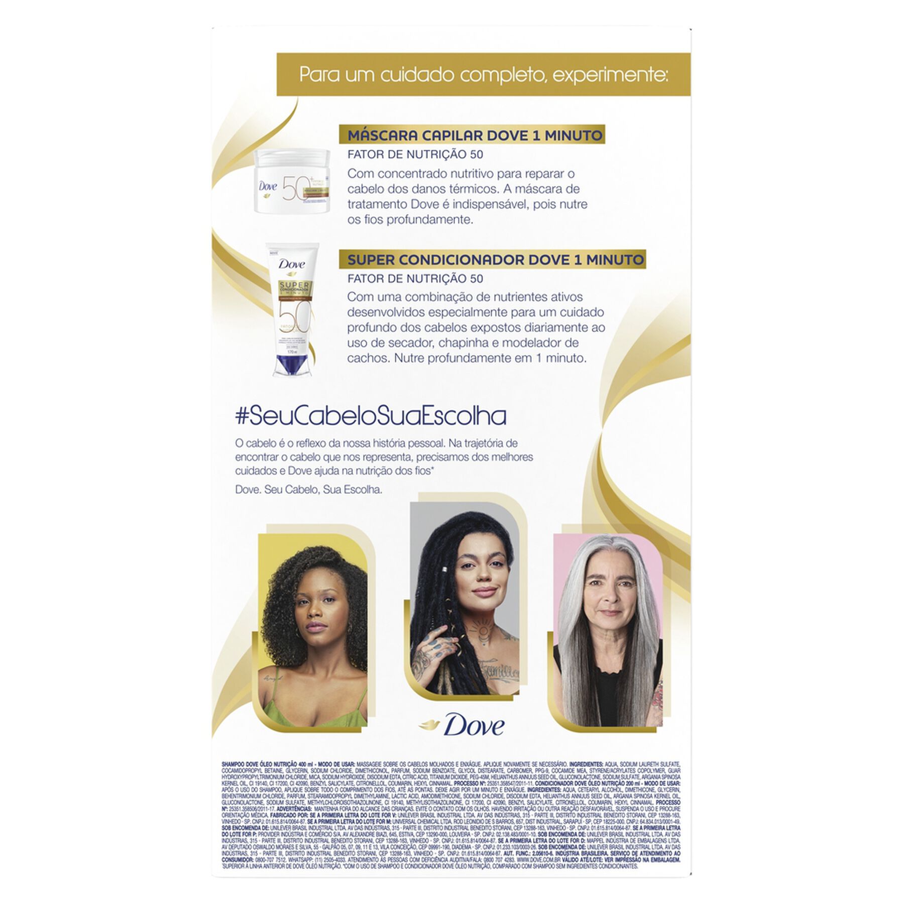 Kit Shampoo 400ml + Condicionador 200ml Dove Nutritive Solutions &Oacute;leo Nutri&ccedil;&atilde;o