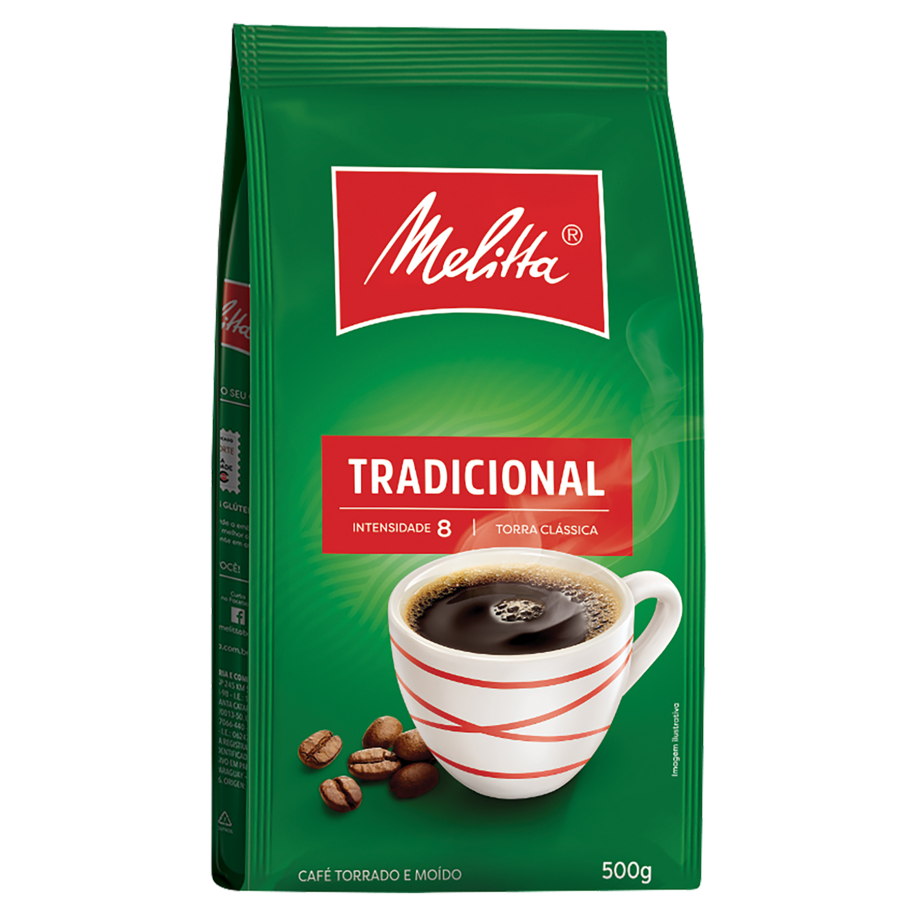 Café Torrado e Moído Tradicional Melitta Pacote 500g